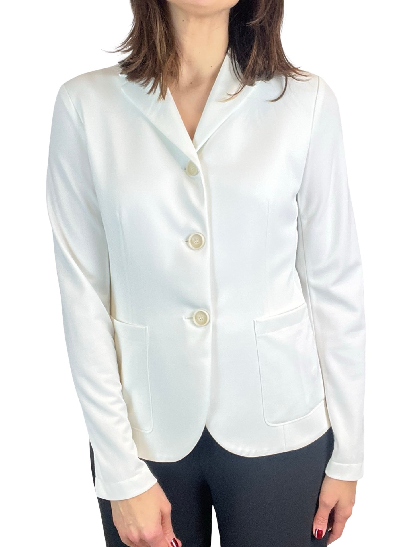 Blazer Harris Whar London Fitted Crepe Blanca