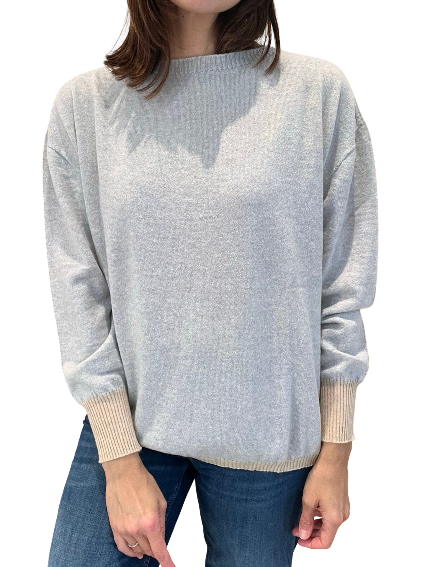 Jersey Rosso35 Bicolor Gris y Beige