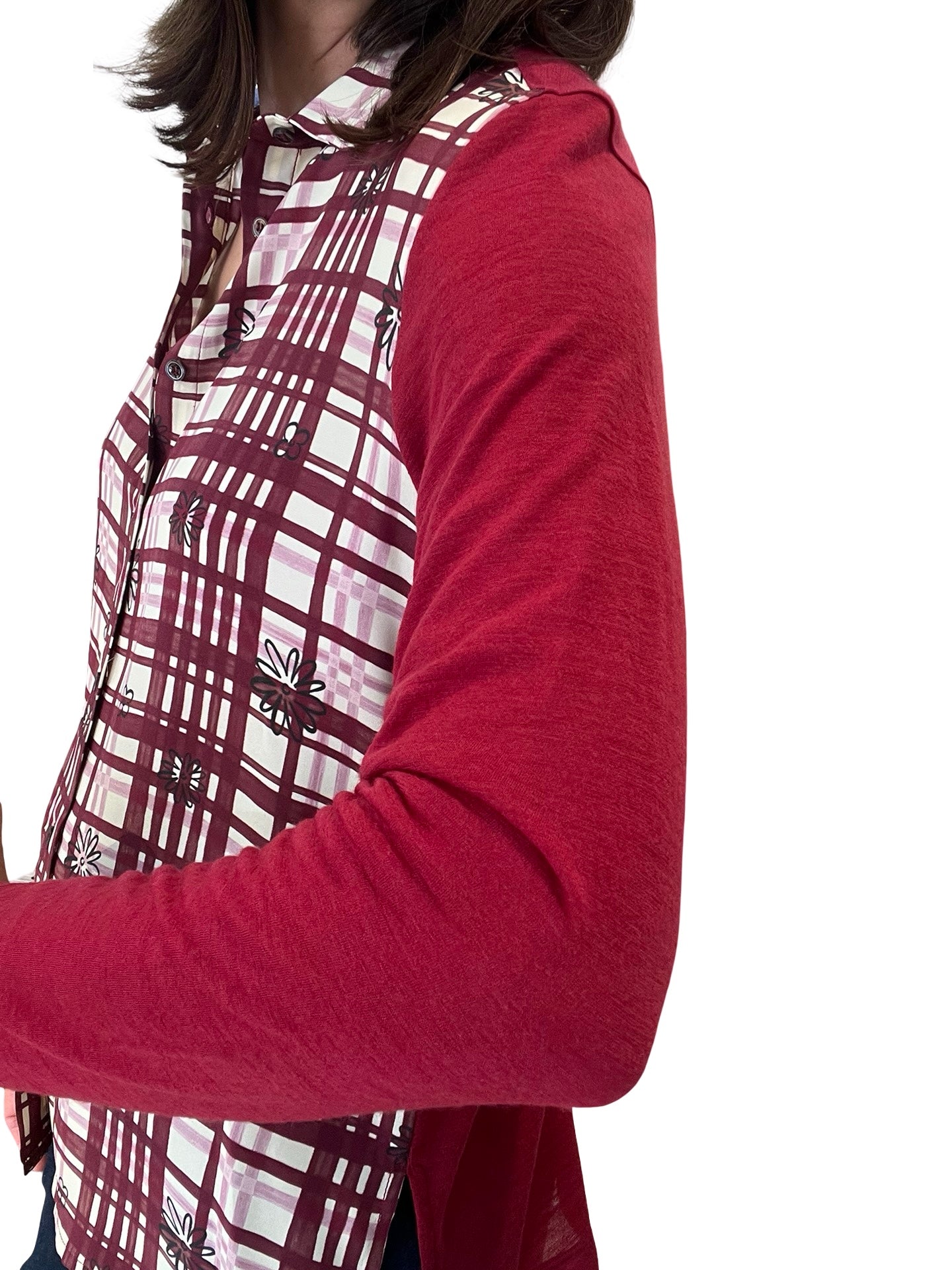 Camisa Whyci Milano Cuadros Flores