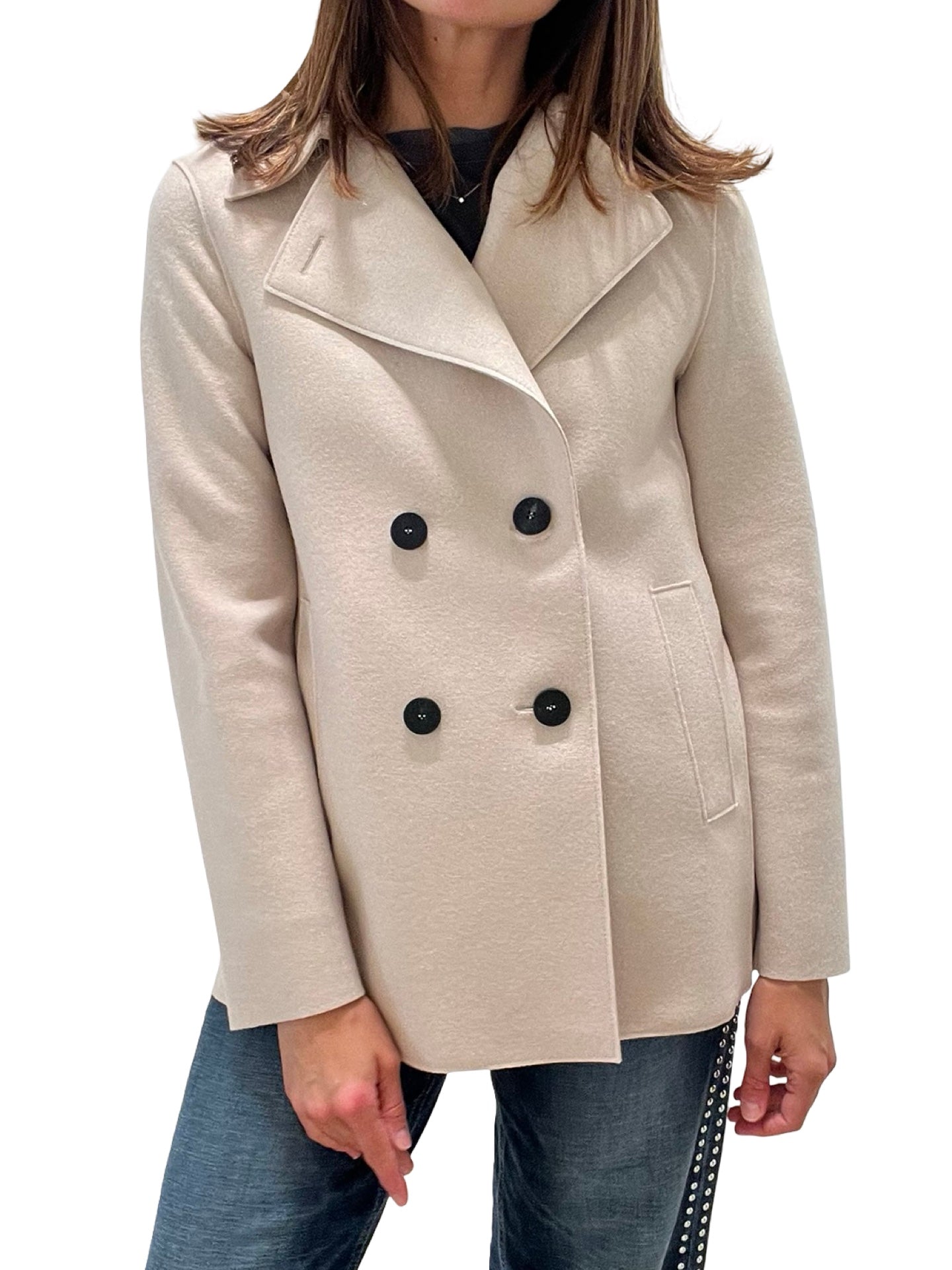 Chaqueton Cruzado Harris Wharf London Crudo