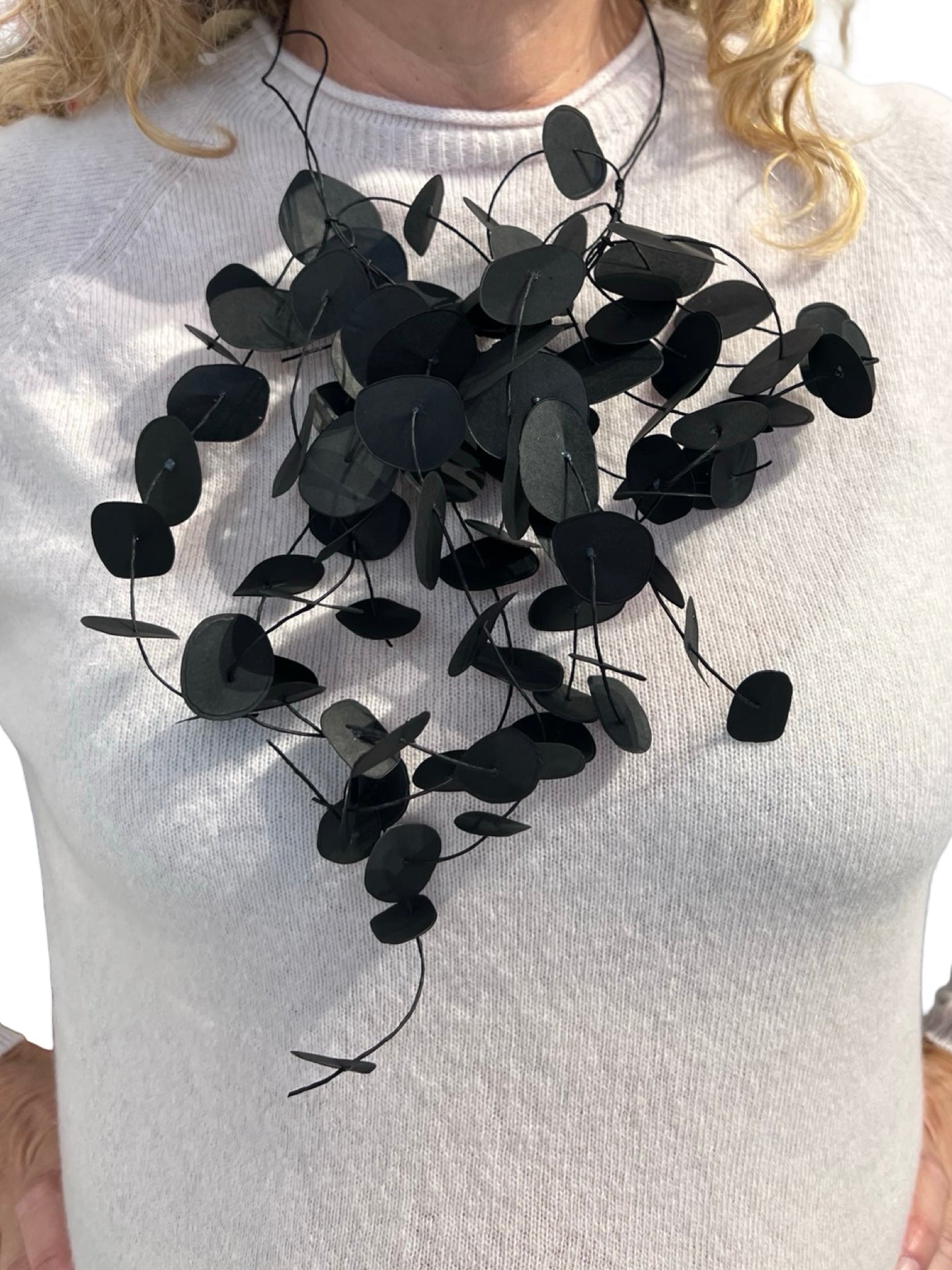 Ana Hagopian Black Vegetable Necklace