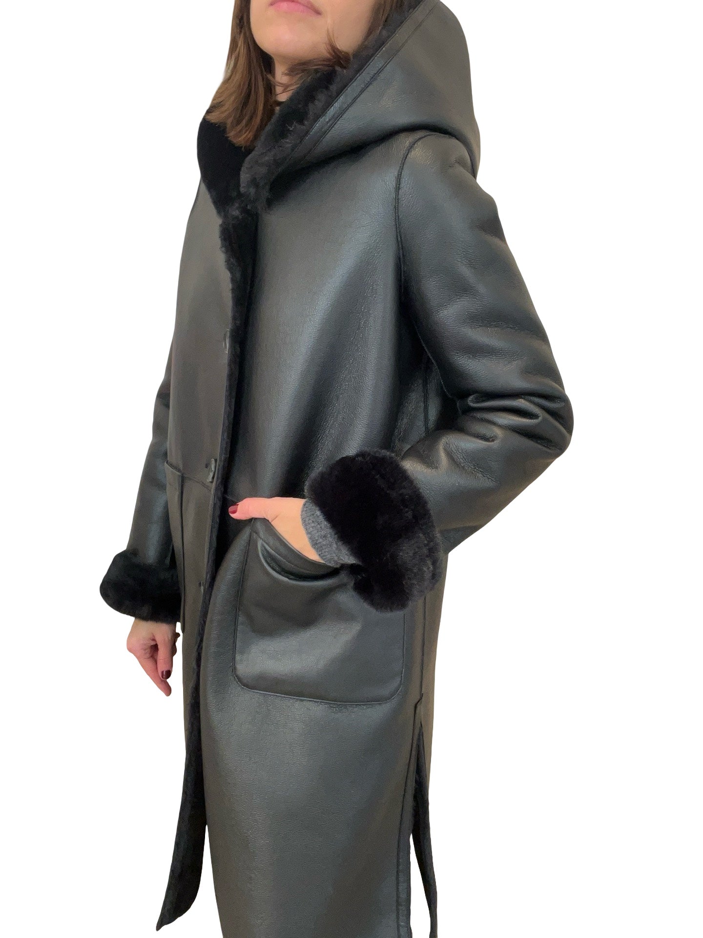 Abrigo VLab Stormy Capucha Negro