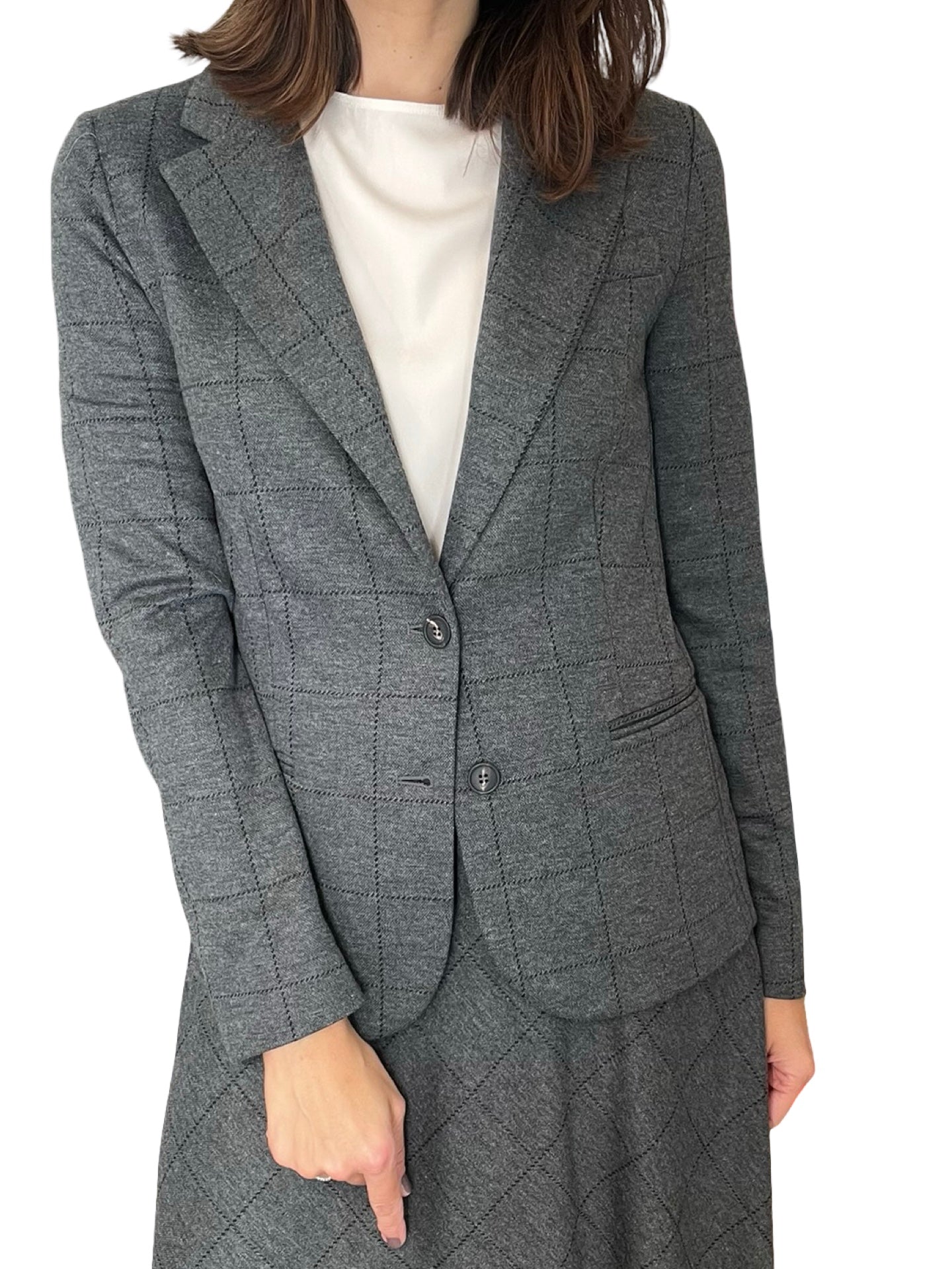 Blazer Goodmatch Cuadros Gris