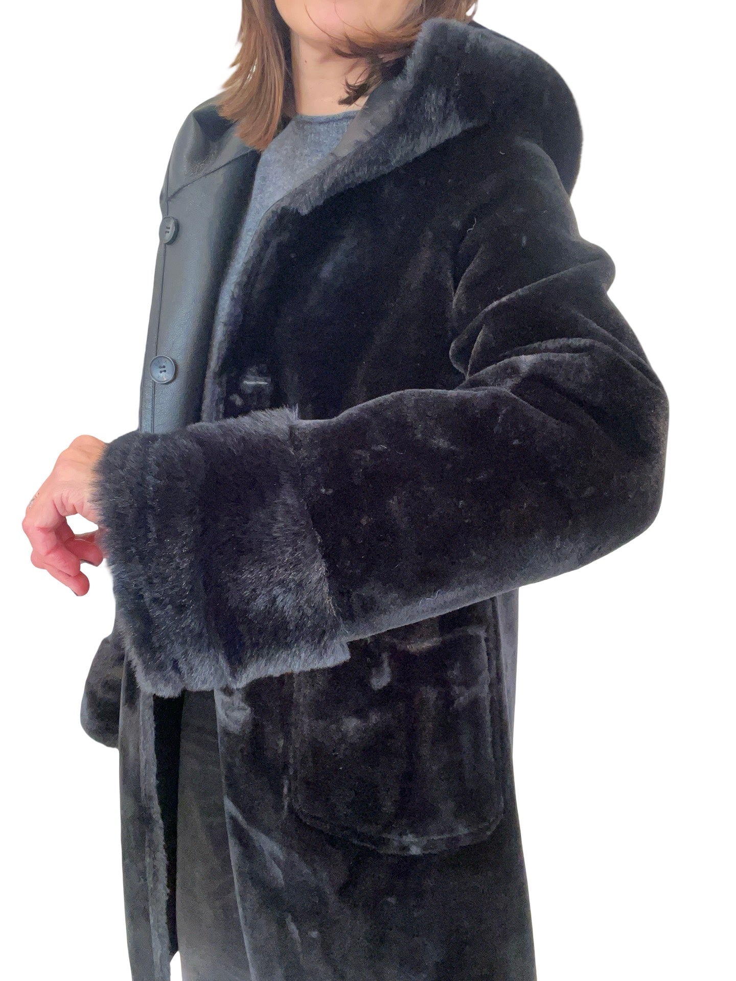 Abrigo VLab Stormy Capucha Negro