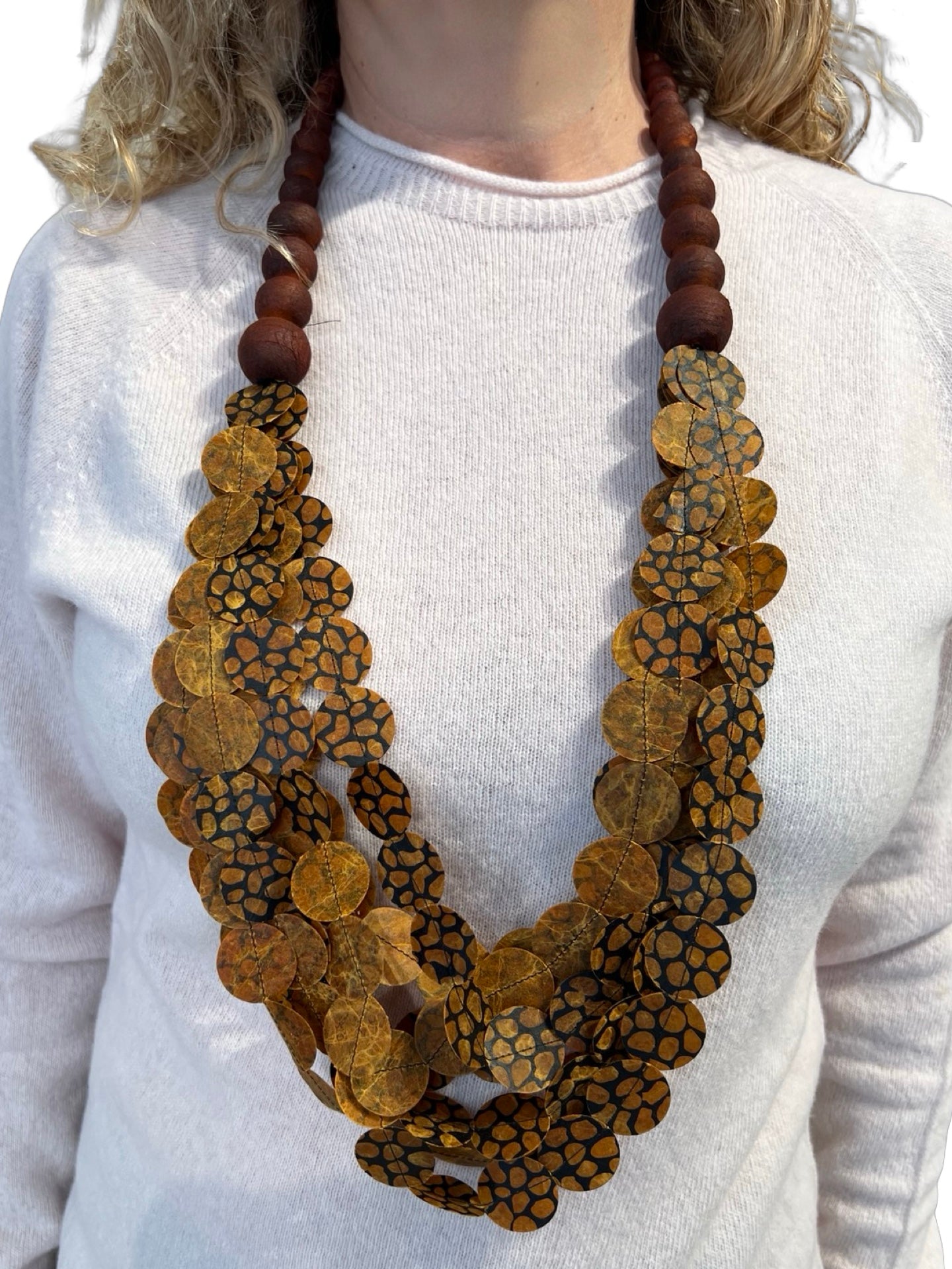 Collar Ana HAgopian Branch Kenia Camel