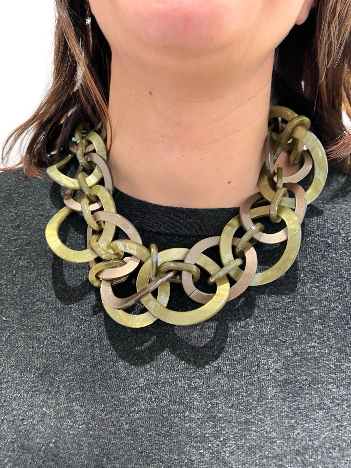 Collar Il Baco Da Seta Cadenas Verde