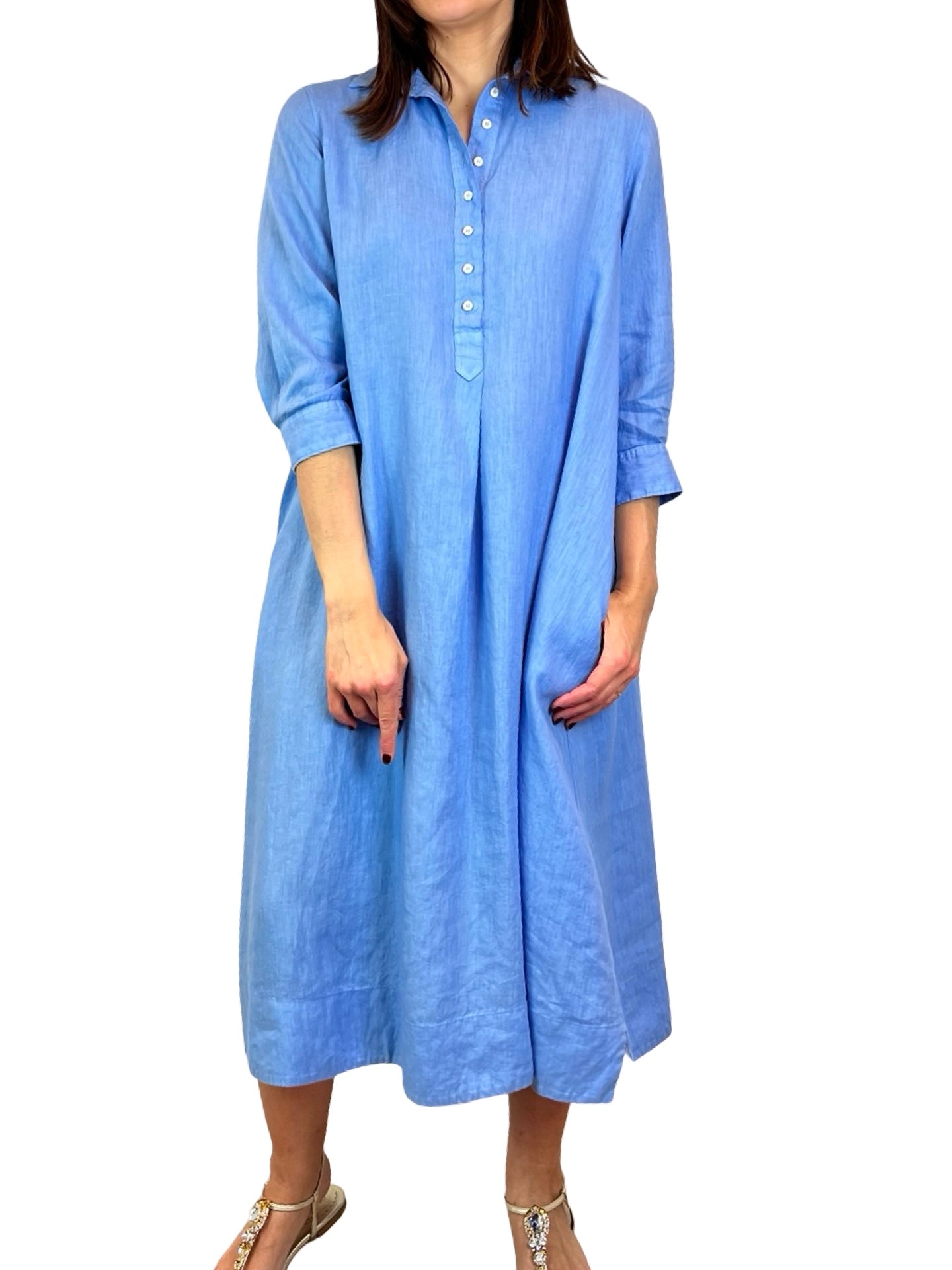 Vestido Rosso 35 Camisero Manga Francesa