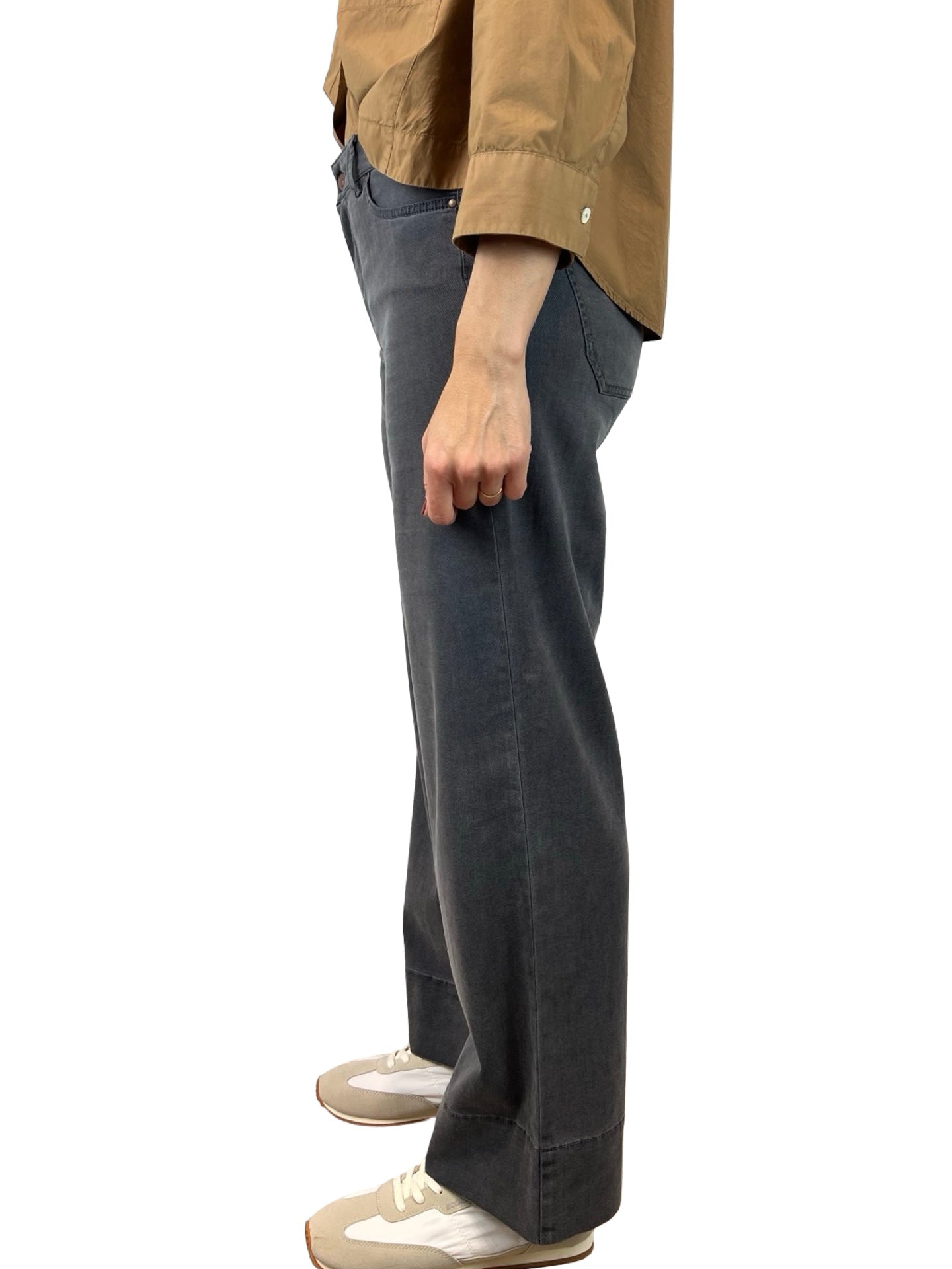 Jeans Cigala's Palazzo Crop Gris