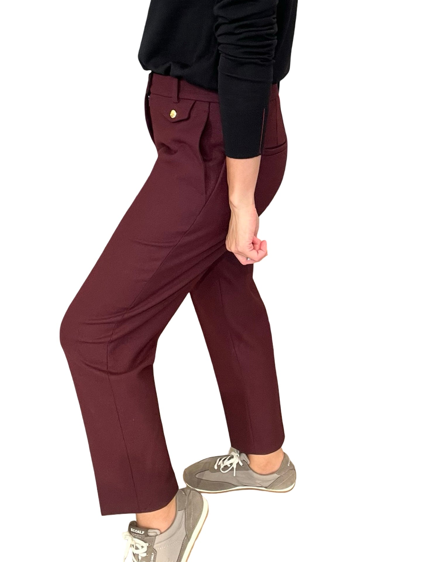 Pantalon Cambio Krystal Flap Vino