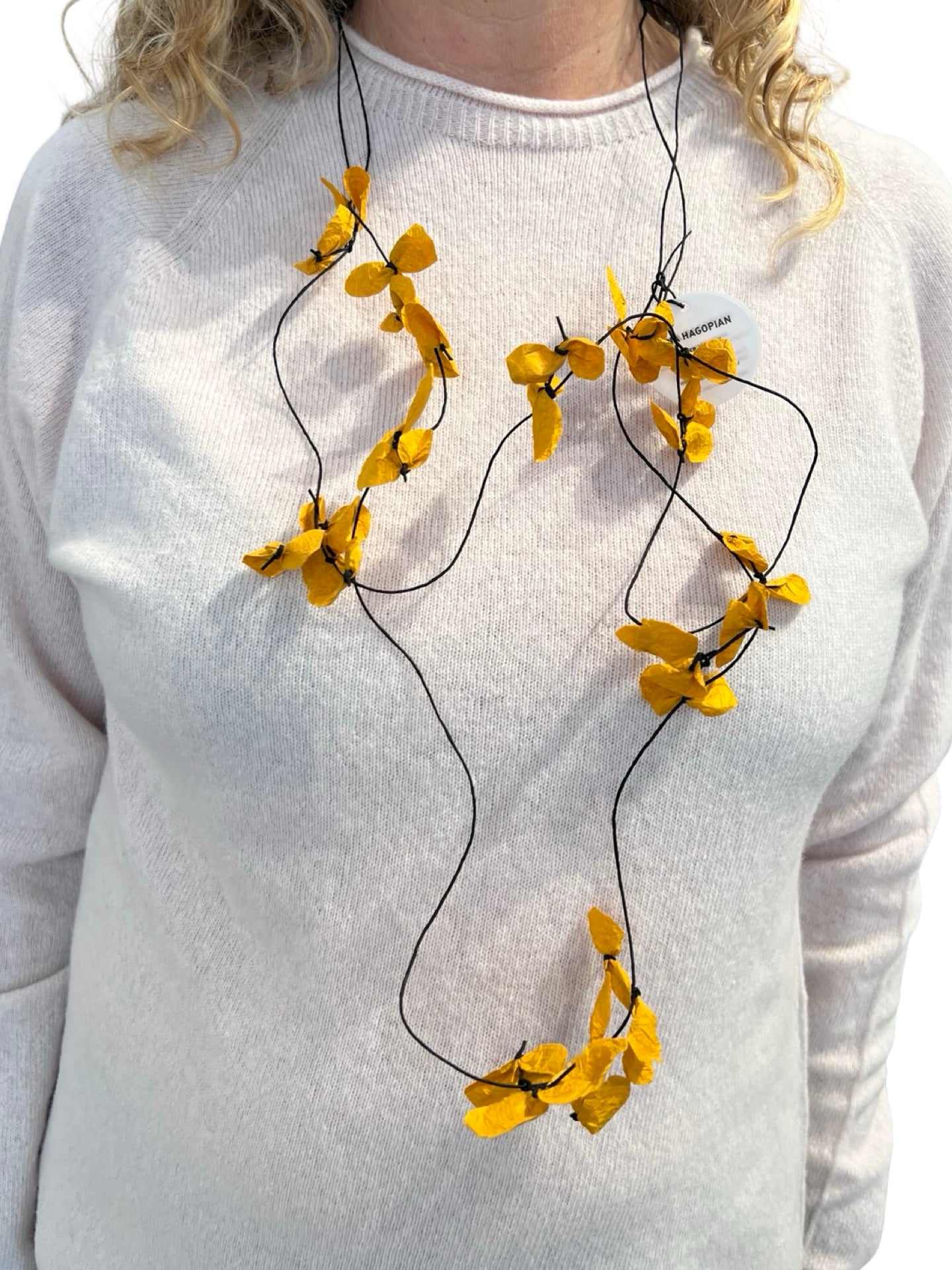 Ana Hagopian Sakura Long Yellow Necklace