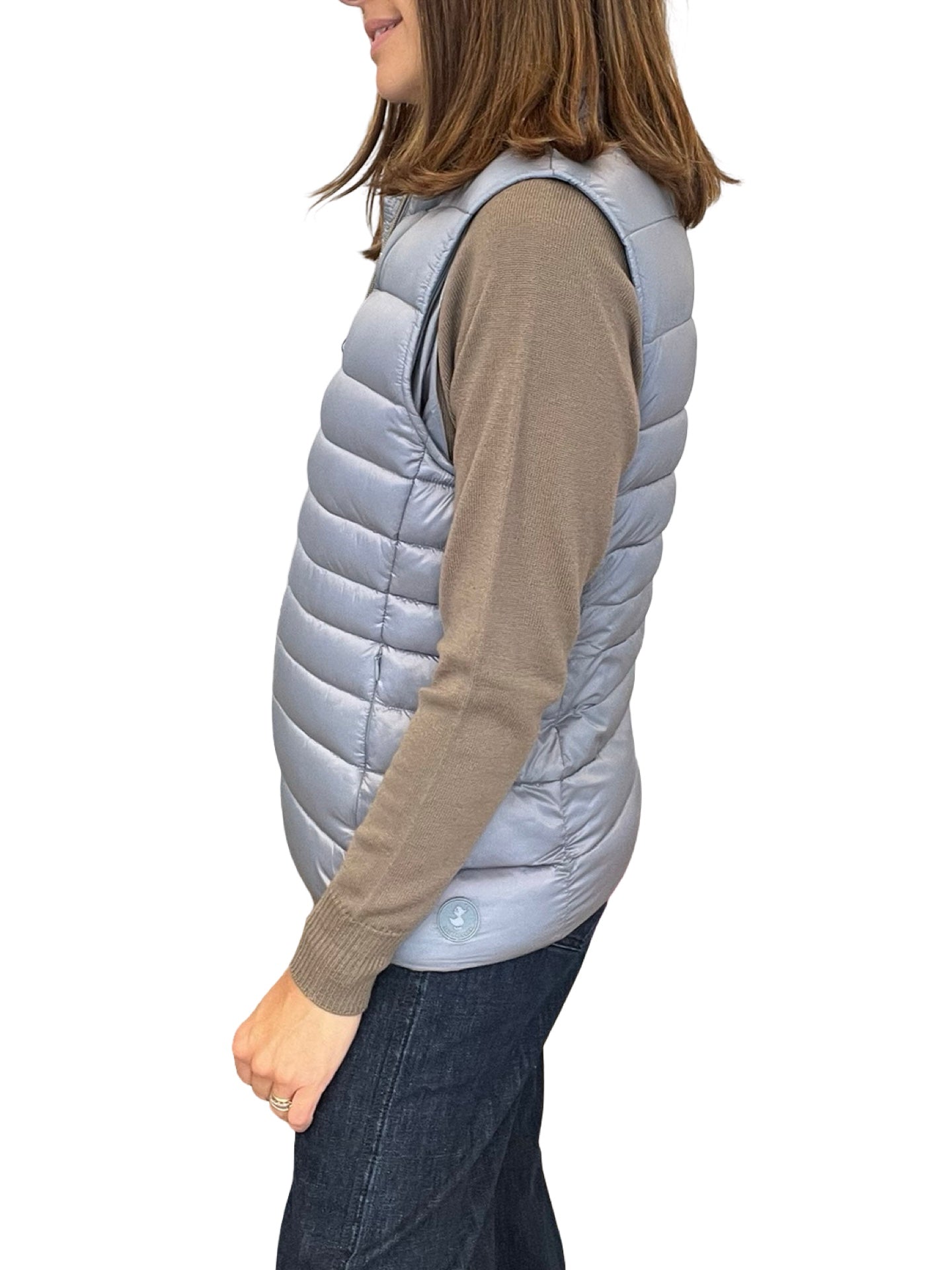 Chaleco Save The Duck Plumas Cielo