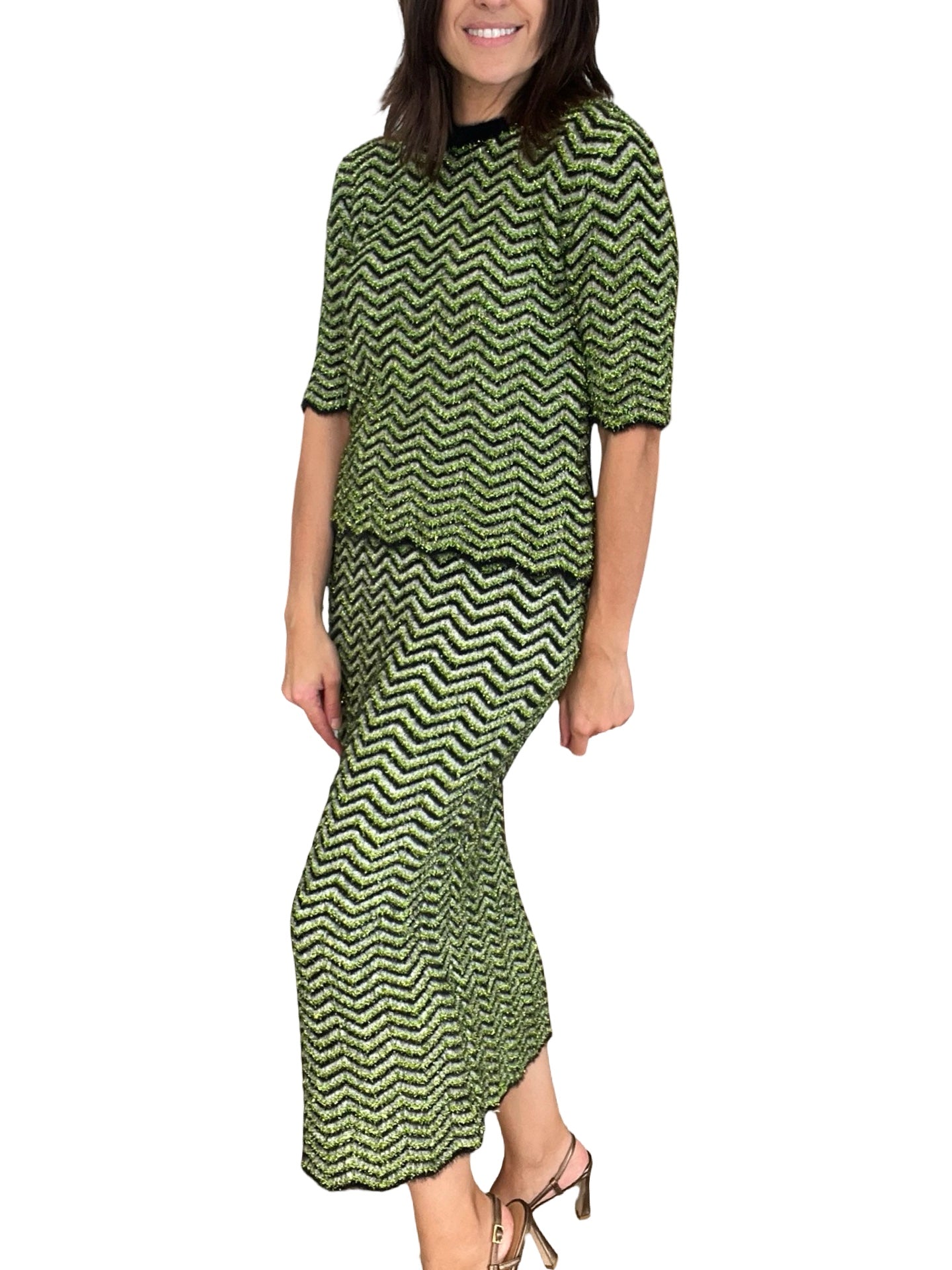 Gonna Akep Lurex Verde