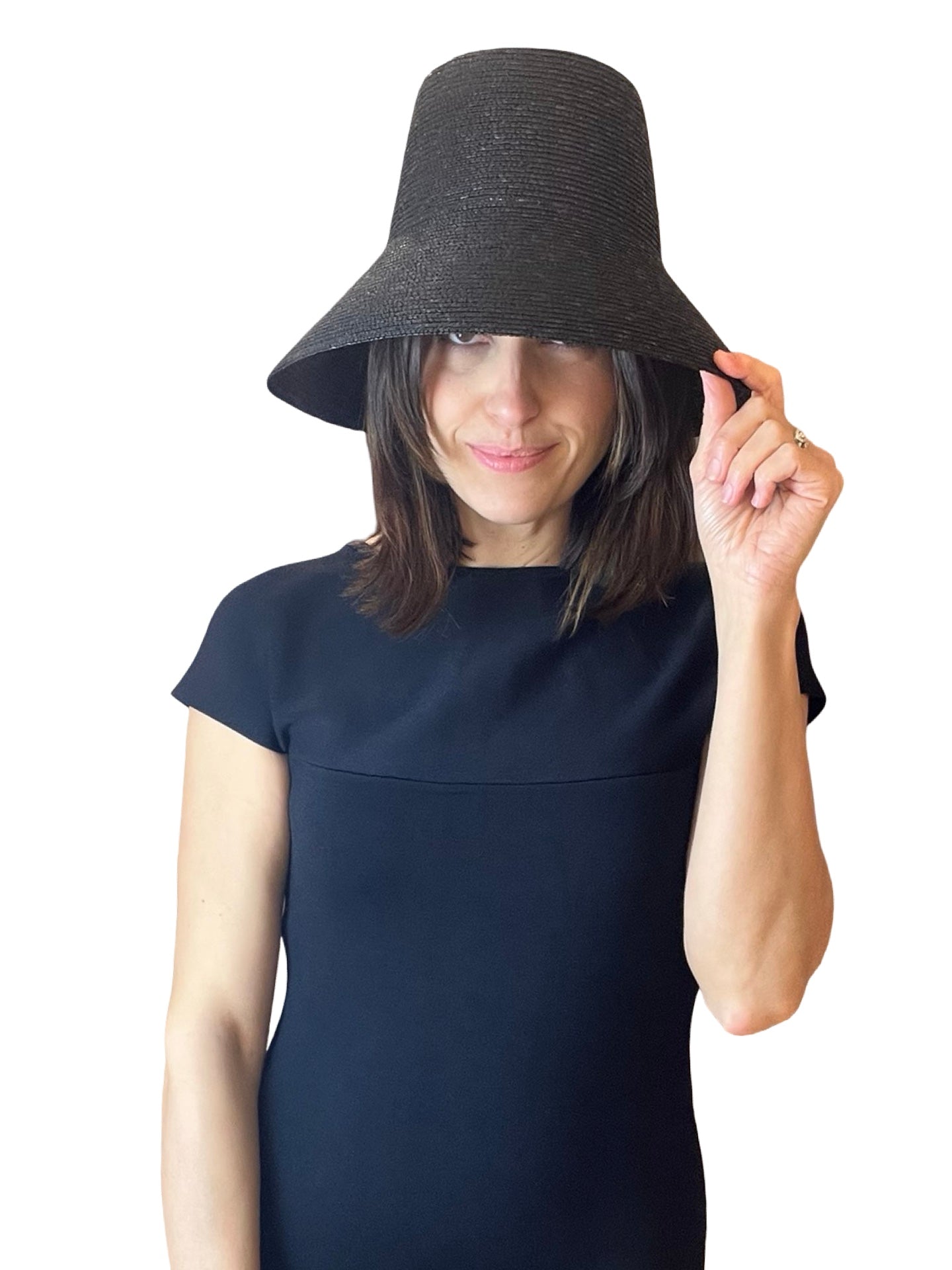 Pamela Liviana Conti Raffia Black