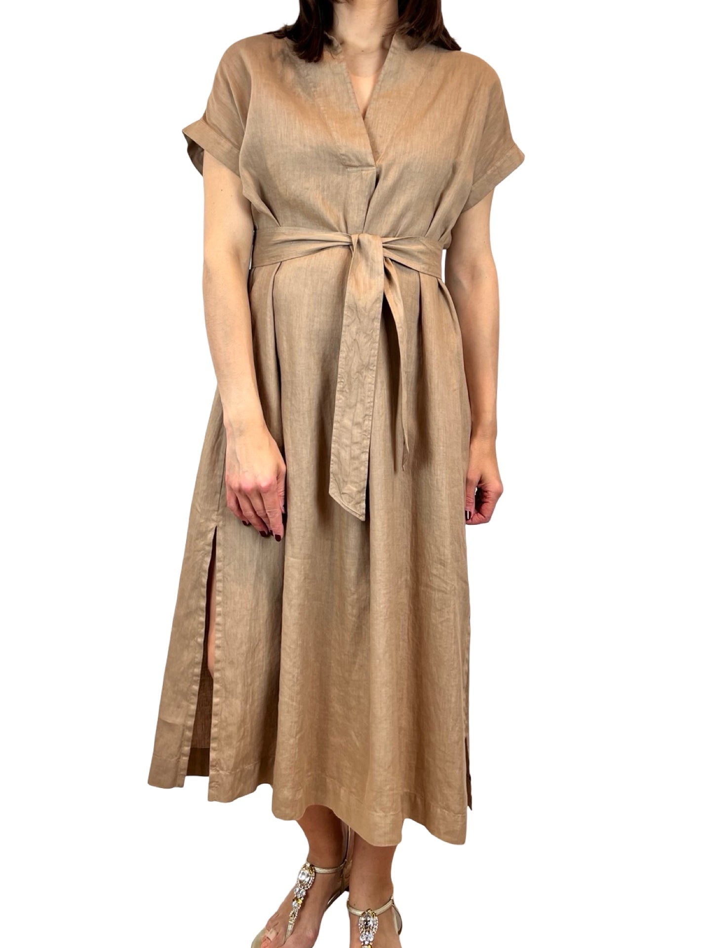 Vestido Rosso35 Pico Manga Corta