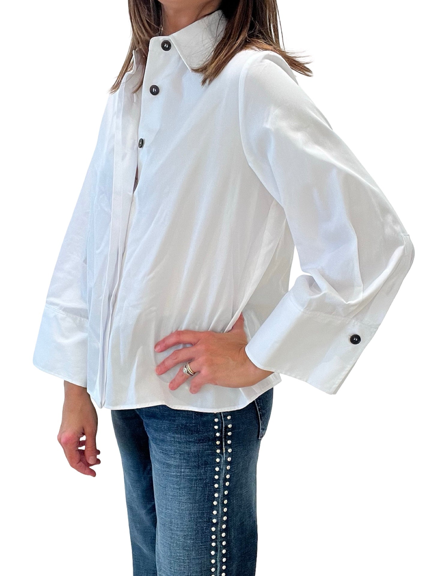 Camisa Academia Manga Ancha