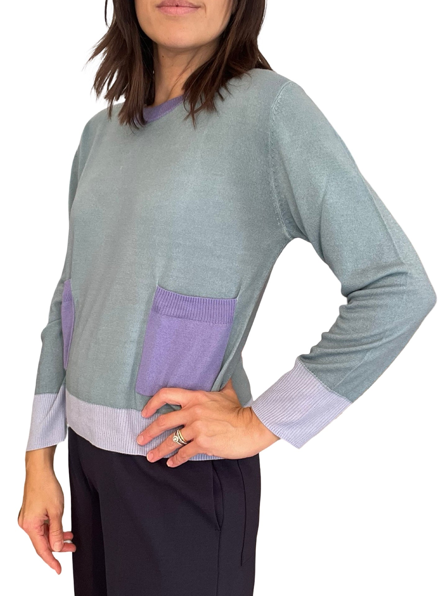 Jersey in Bed with you long sleeve bicolor pockets