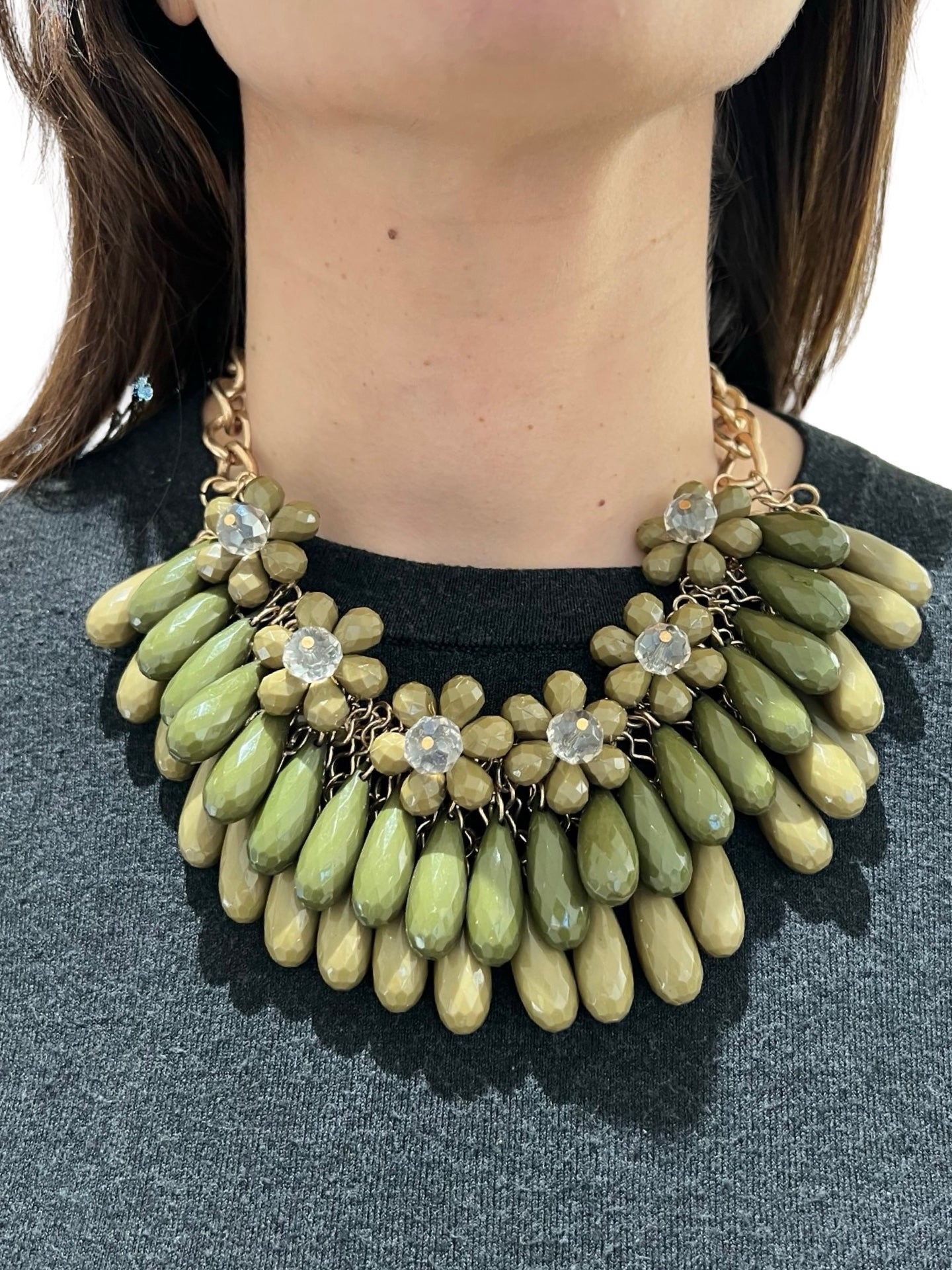 Gargantilla Il Baco Da Seta Piedras Verde