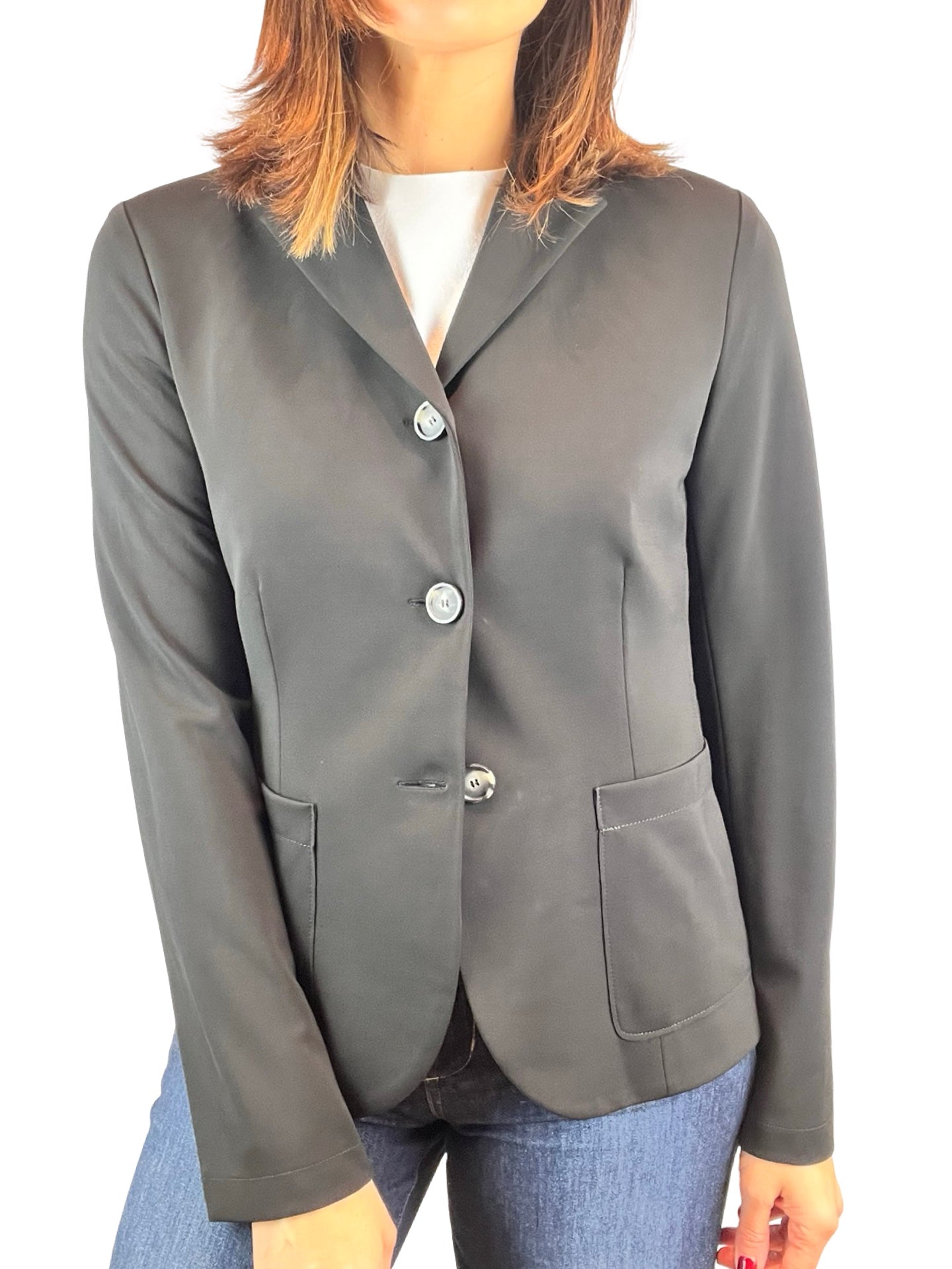 Blazer Harris Whar London Fitted Crepe Negra