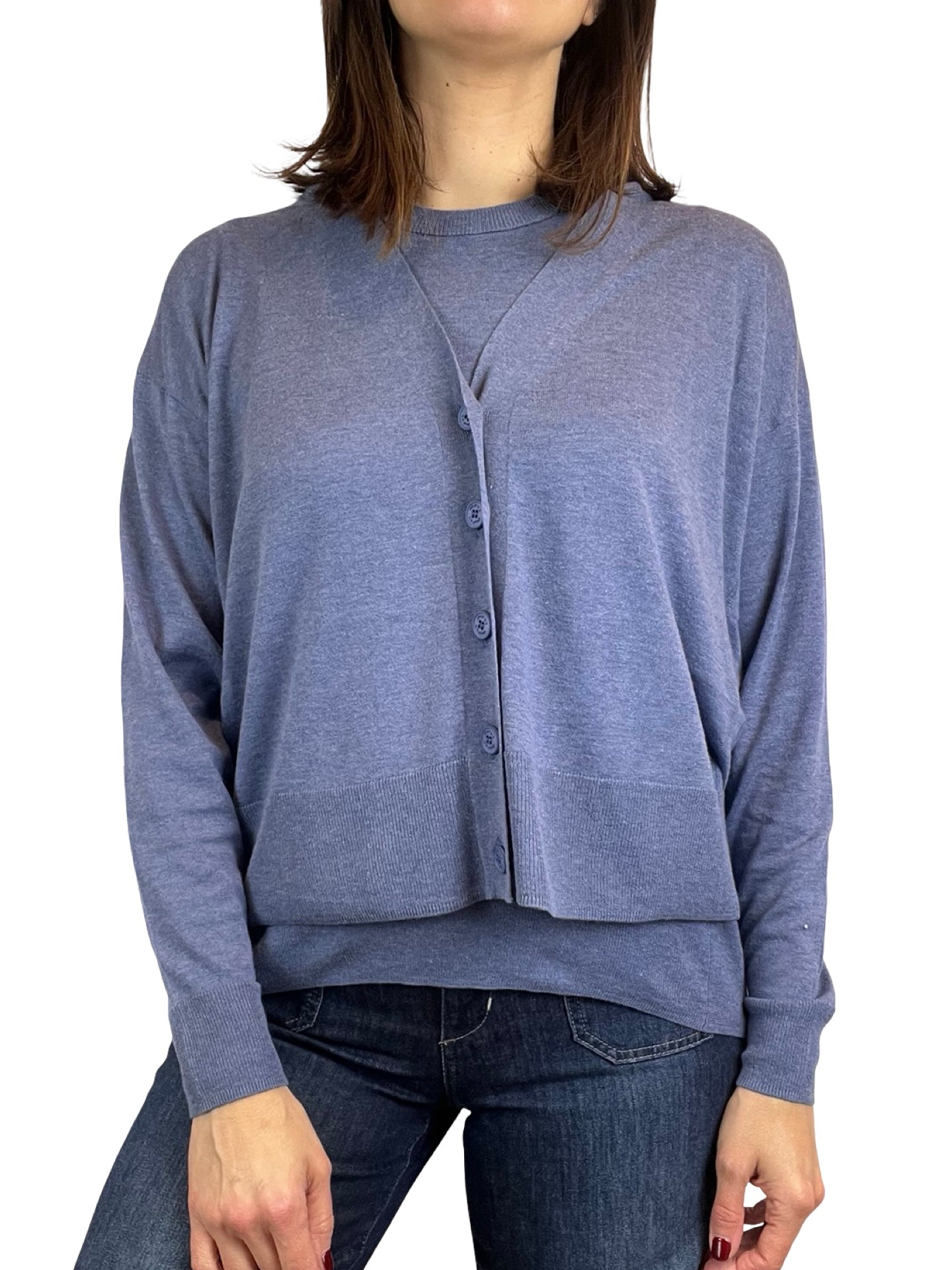 Cardigan Ct Plage Ancho Bolsillos