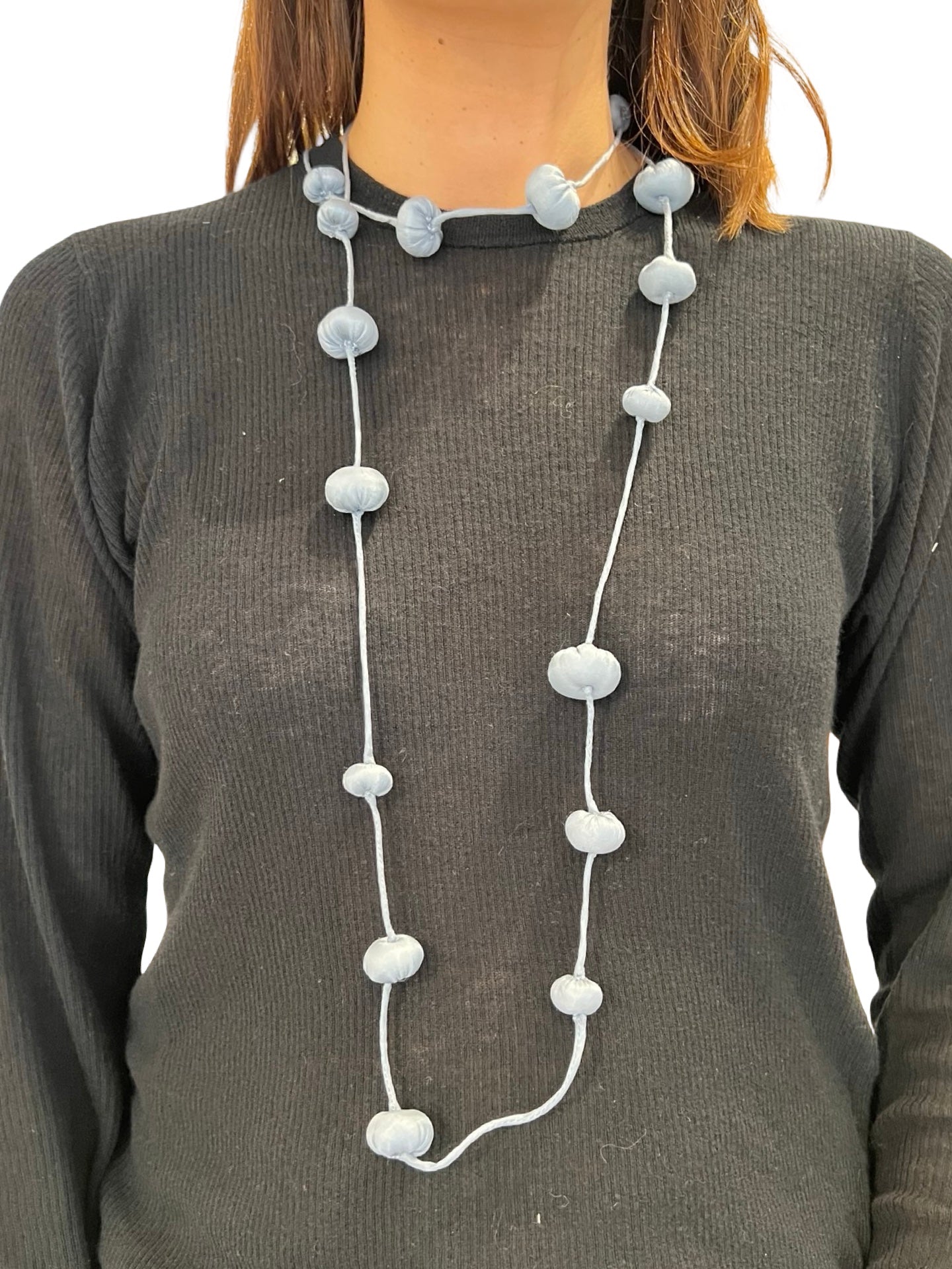 Collana Il Baco Da Seta Cielo del bozzolo delle palle di seta