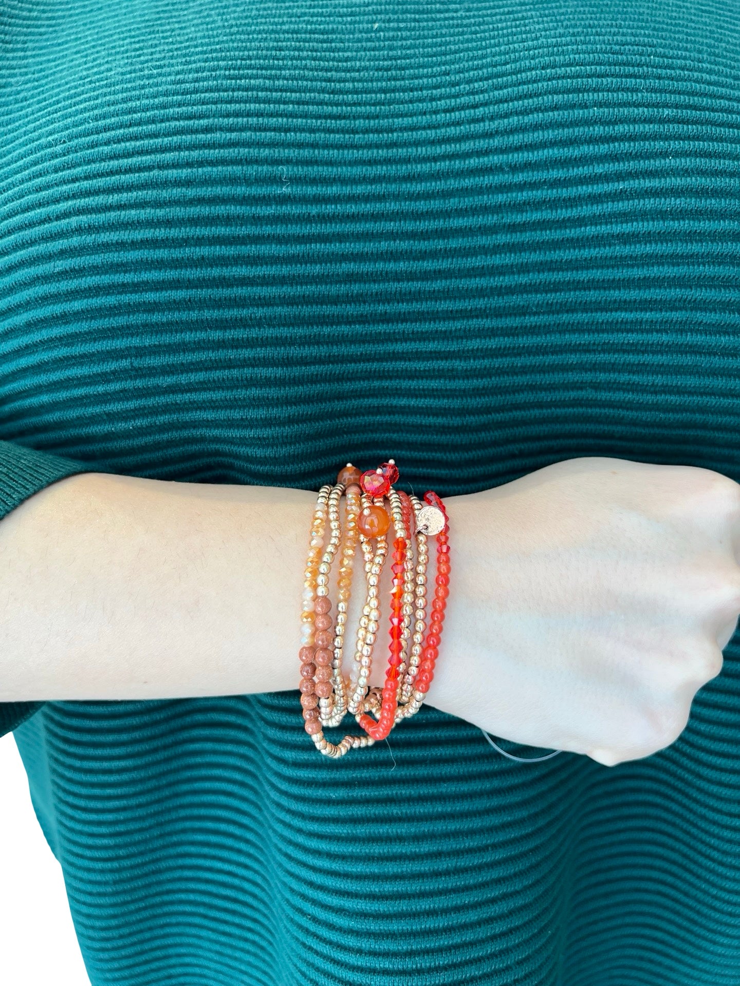 Bracelet Il Baco Da Seta Red Balls Laps