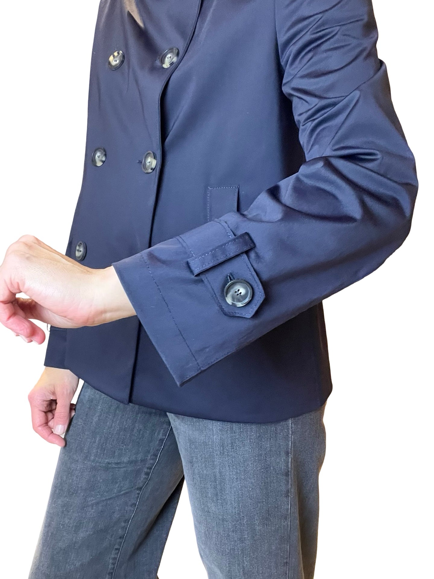Harris Wharf London Trench Tecnica Navy Jacket