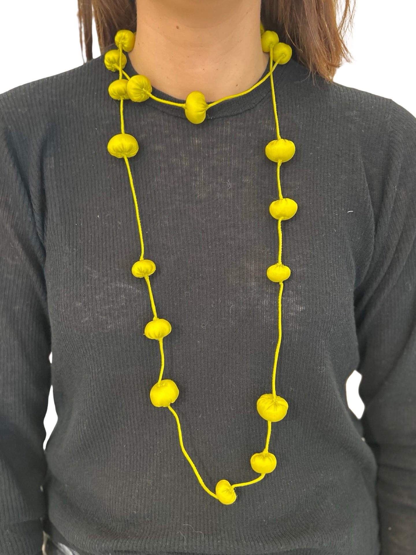 Collana Il Baco Da Seta Bozzolo Giallo
