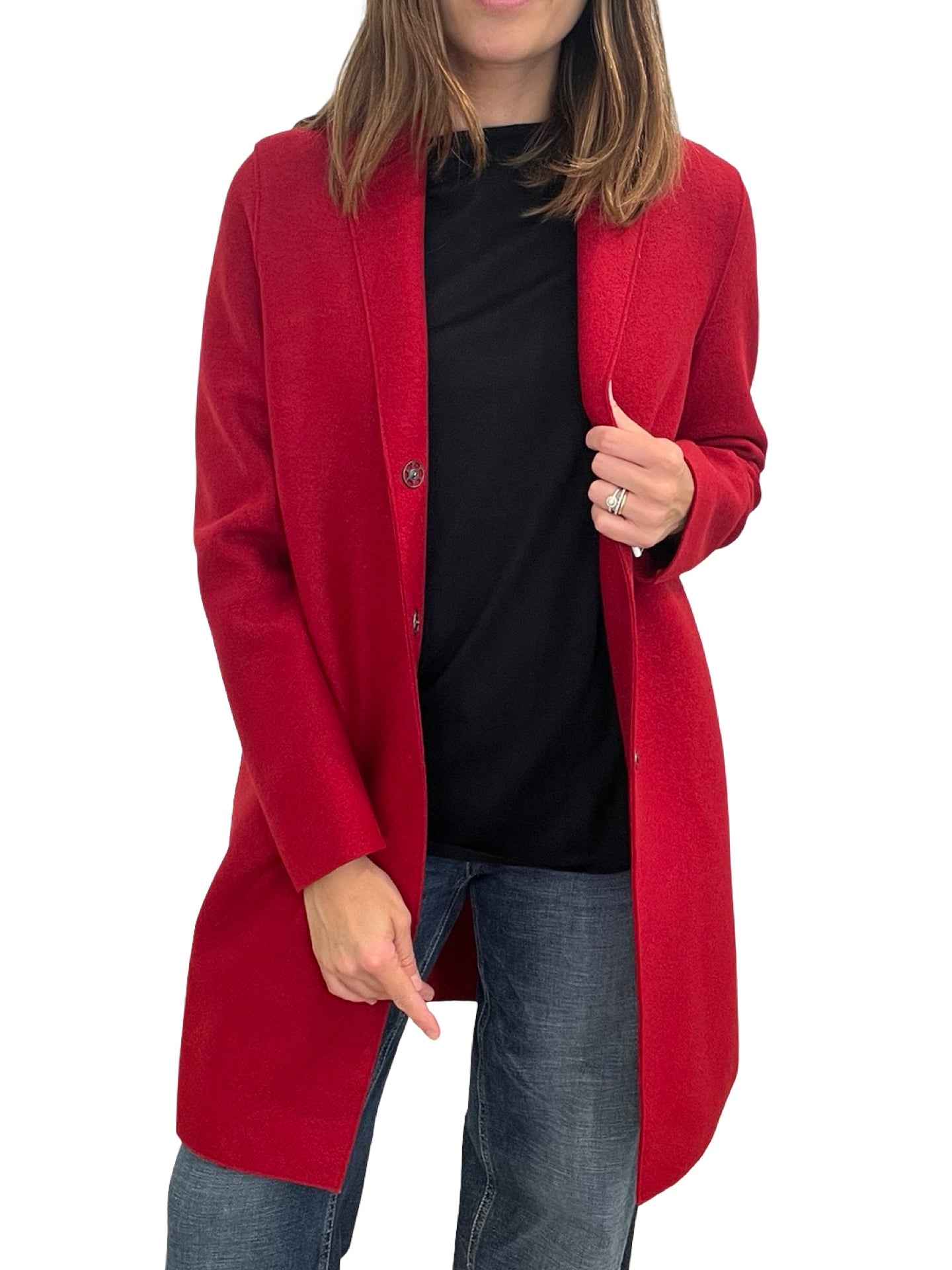 Cappotto stirato Harris Wharf London Rosso