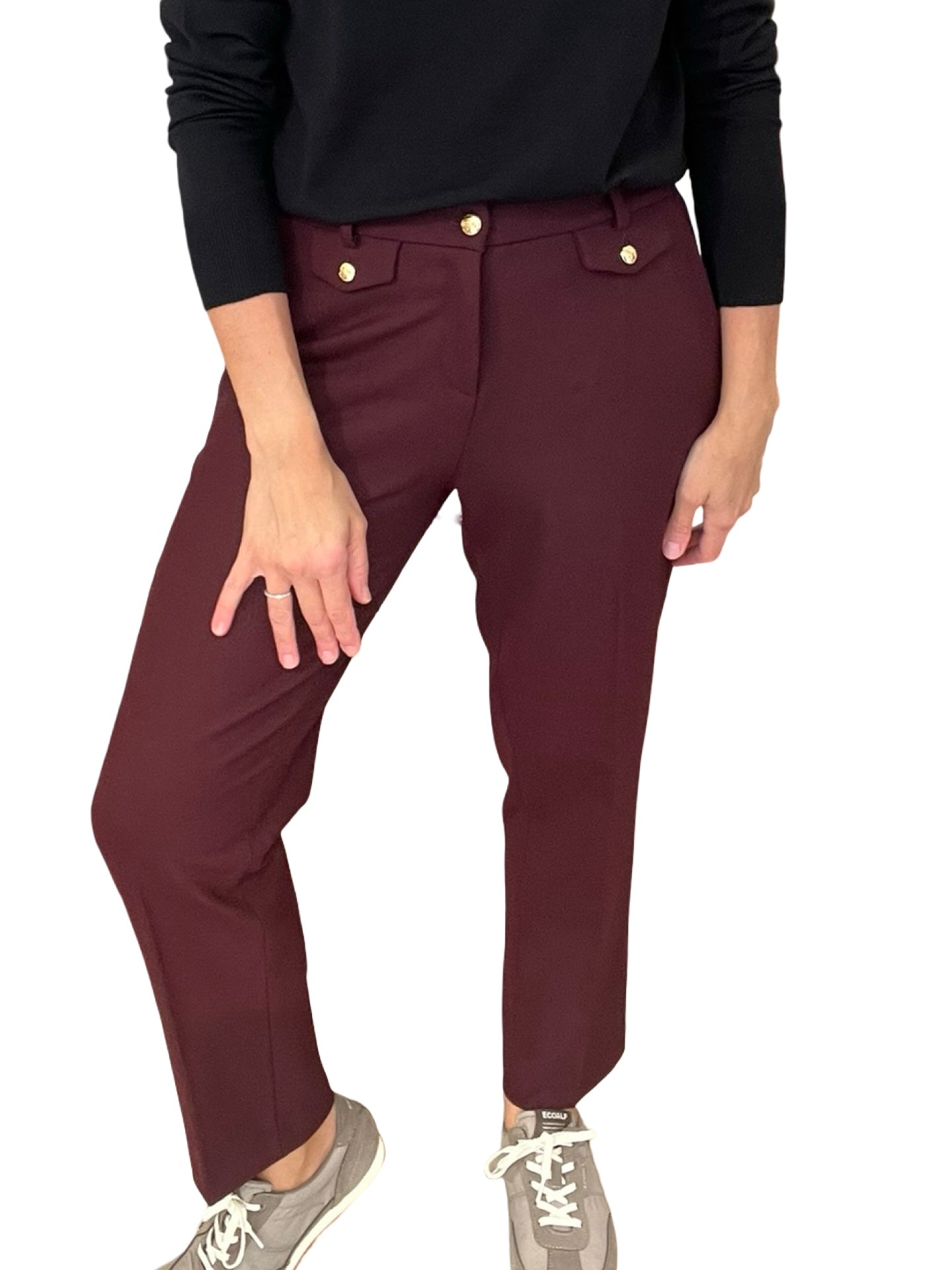 Pantalon Cambio Krystal Flap Vino