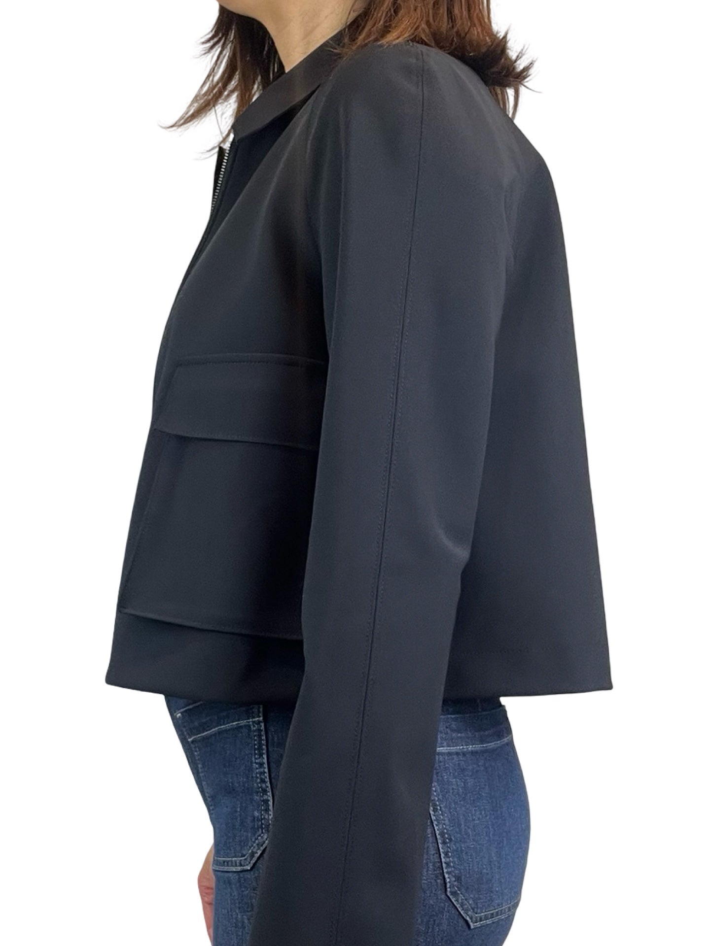 Cazadora Harris Warf London Cropped Raglan Negro