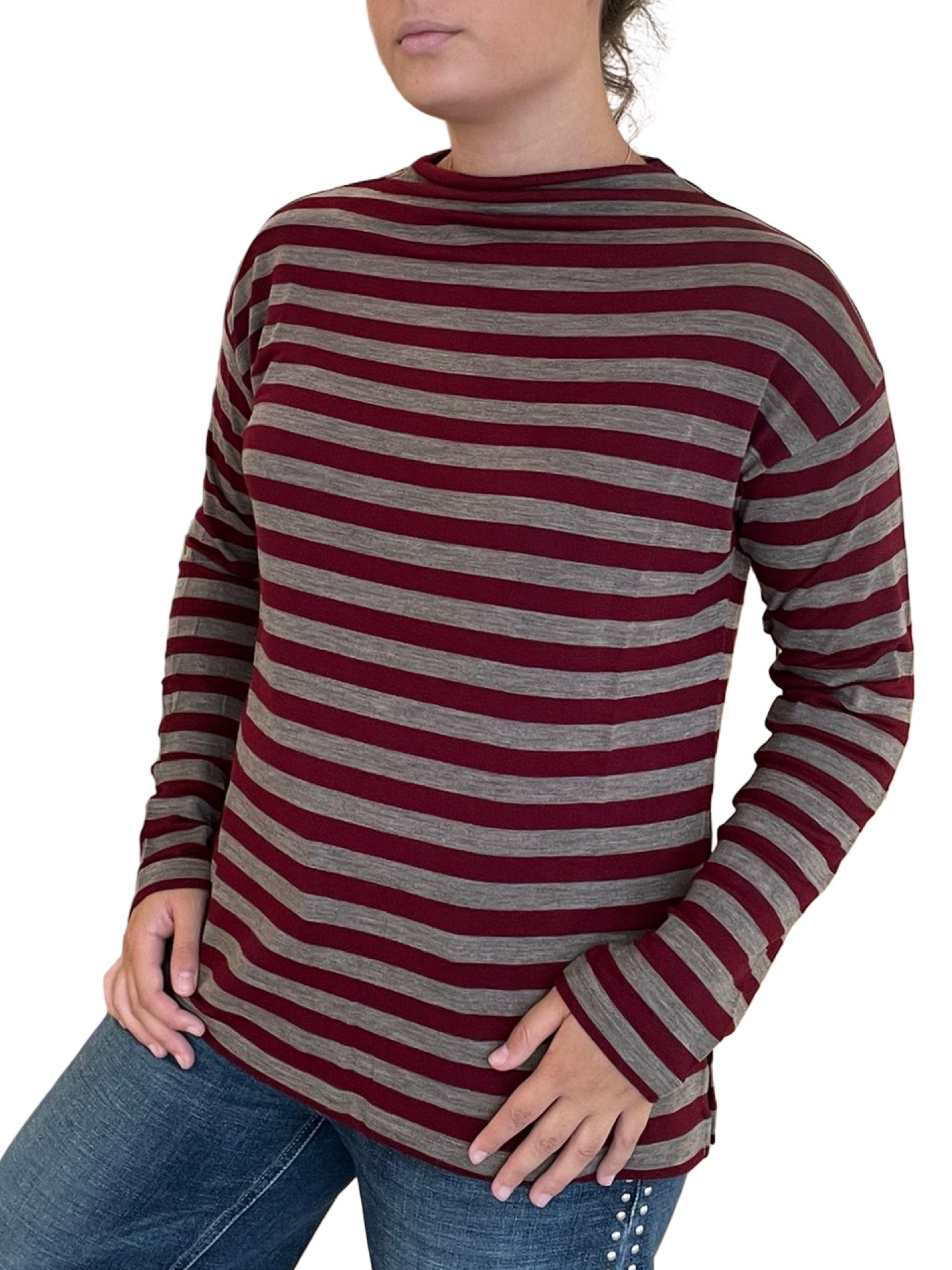 Jersey Shirt C-Zero De Rayas Cuello Alto