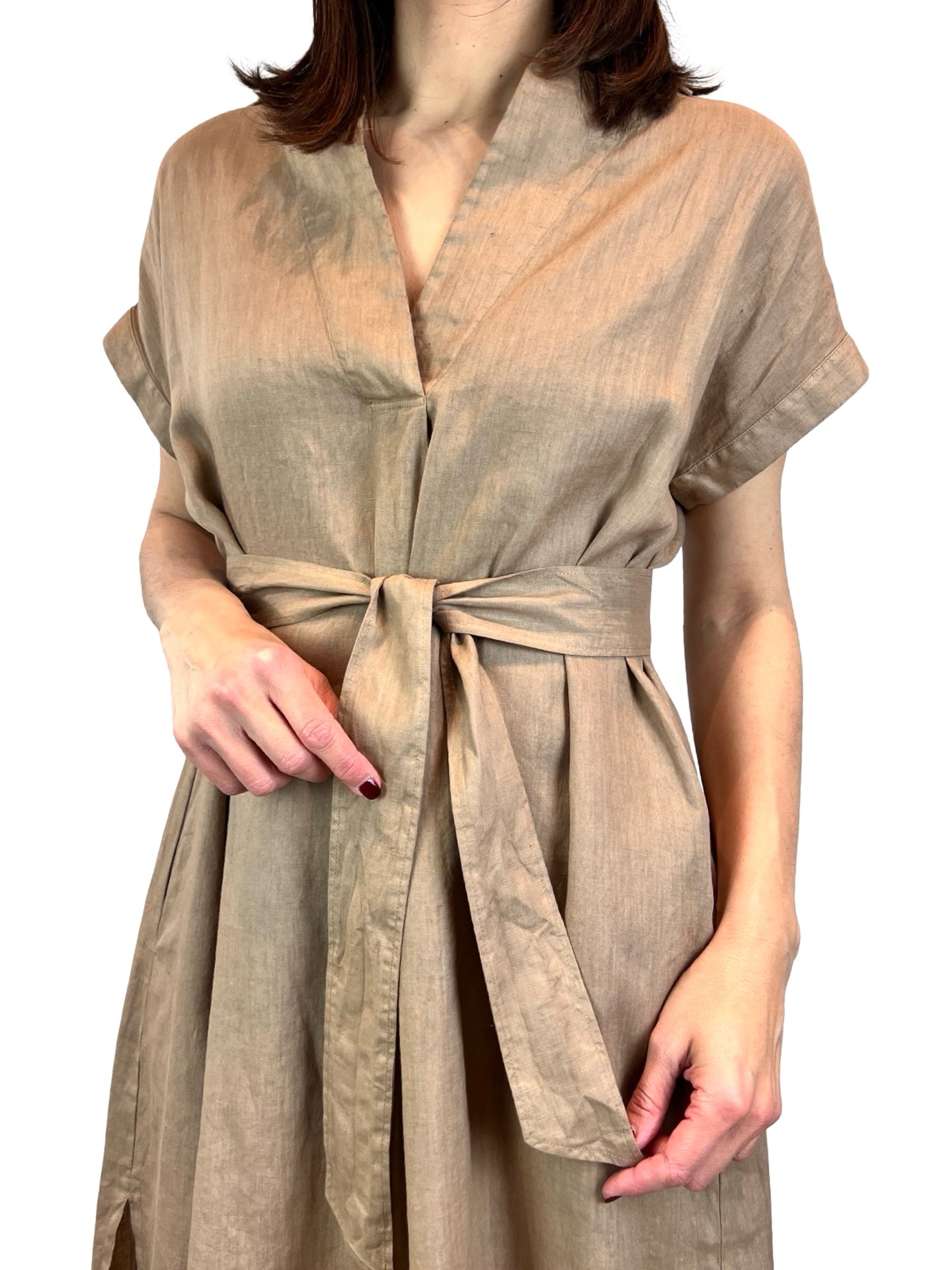 Vestido Rosso35 Pico Manga Corta