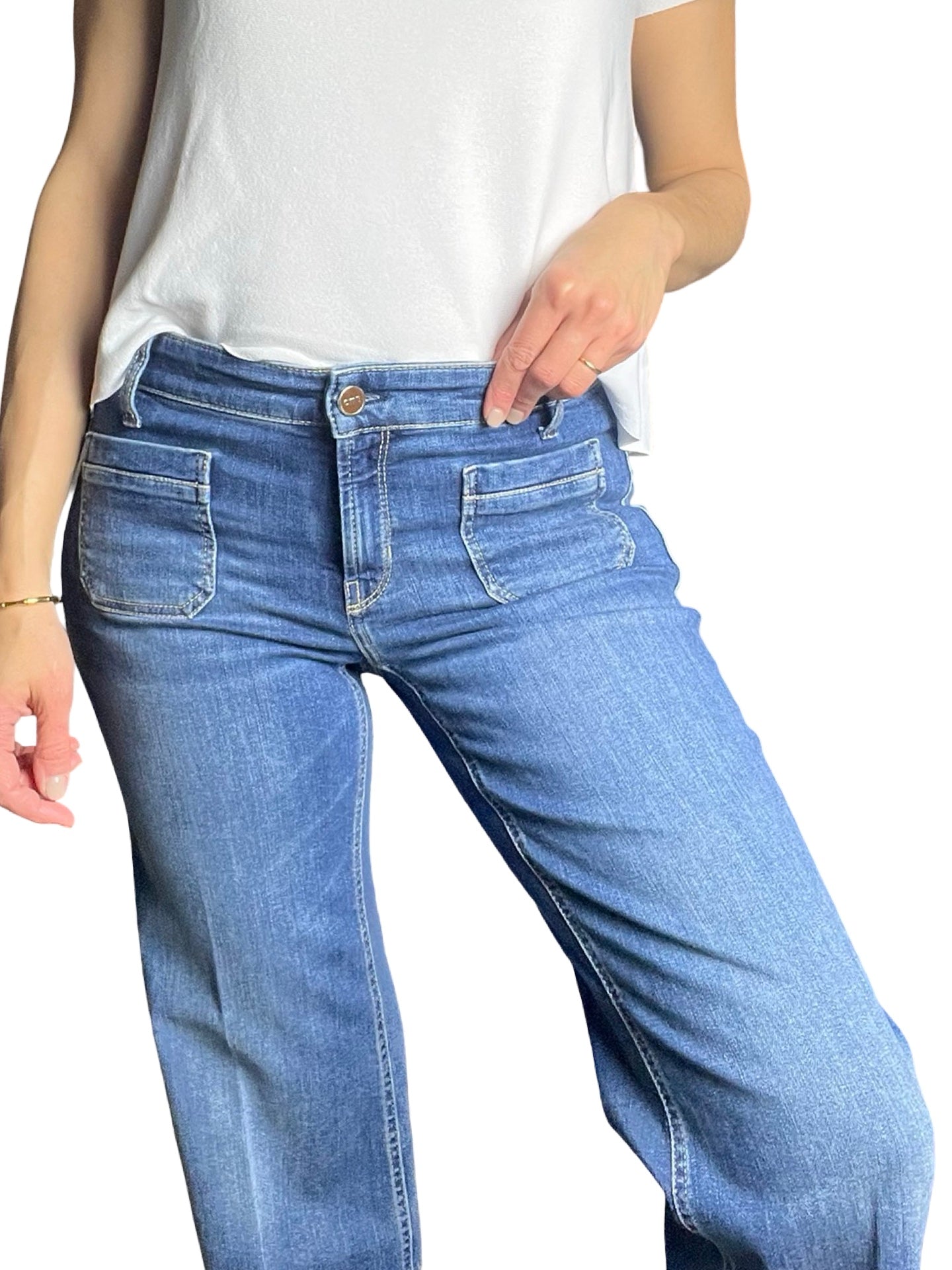 Cambio - Jean court à poche Tess