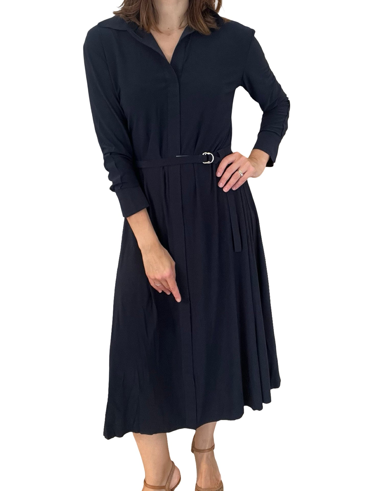 Vestido Norma Kamali Camisero Largo