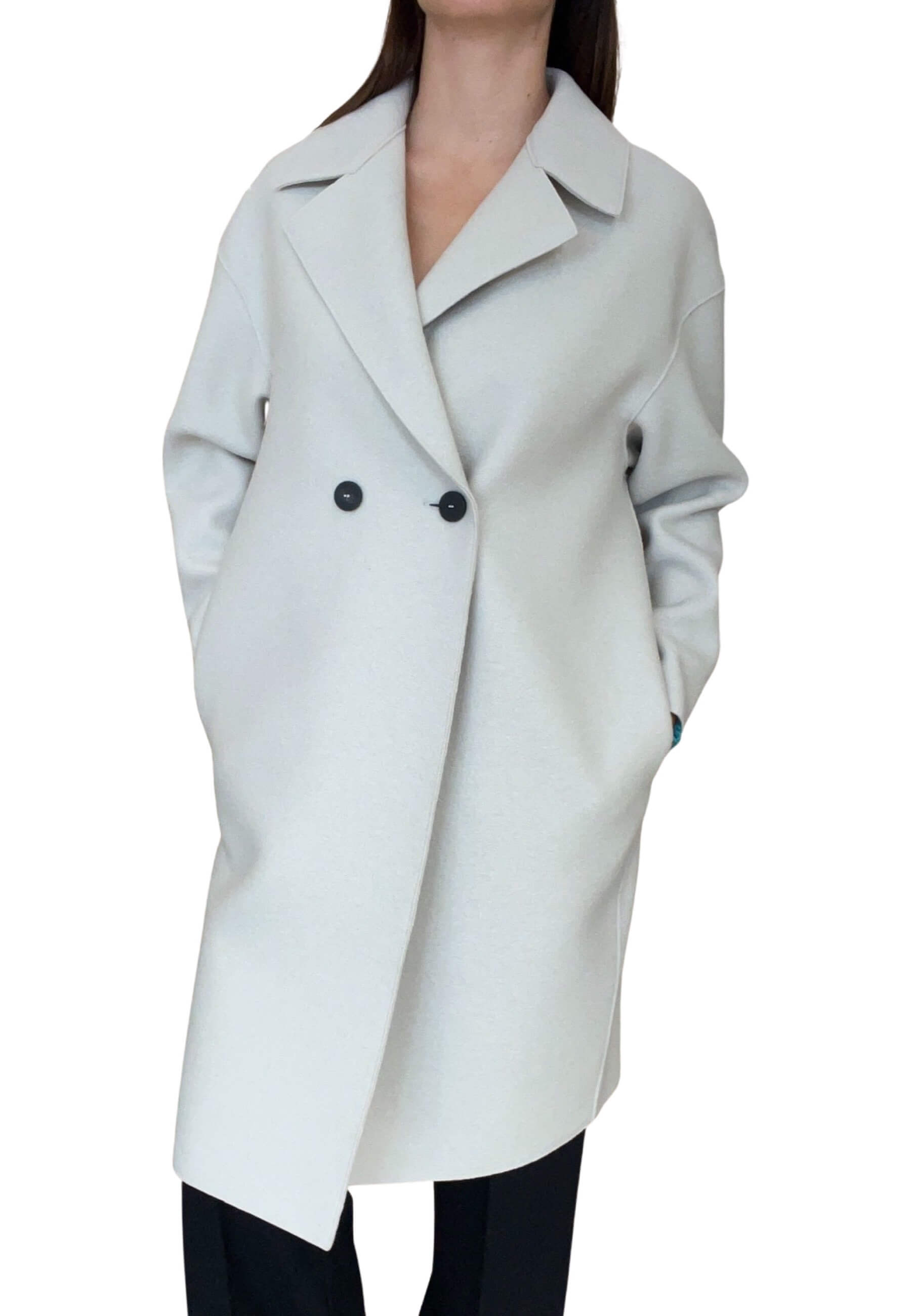 HARRIS WHARF London Coat Two Cream Buttons