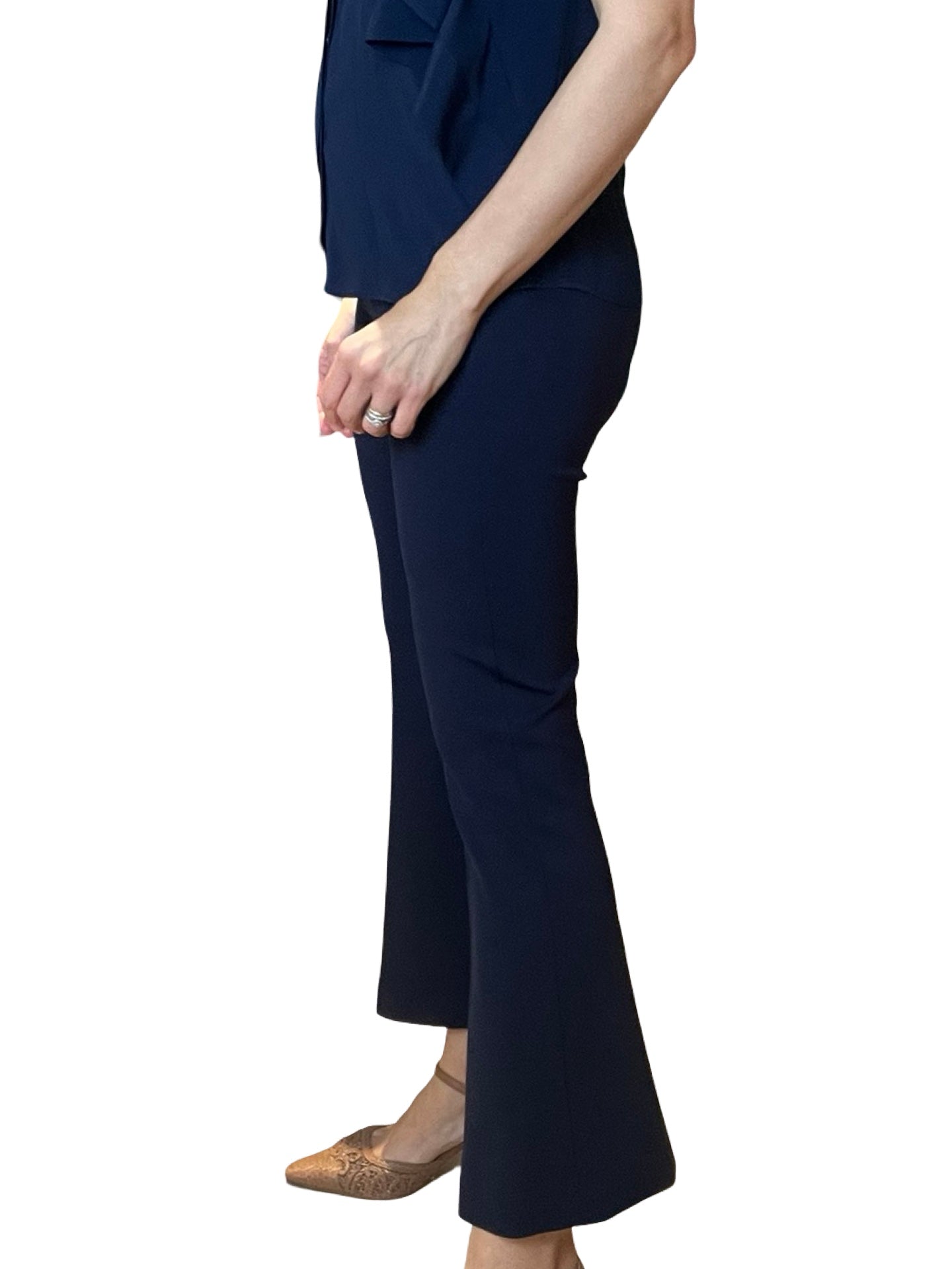 Pantalon évasé léger en tricot Conti