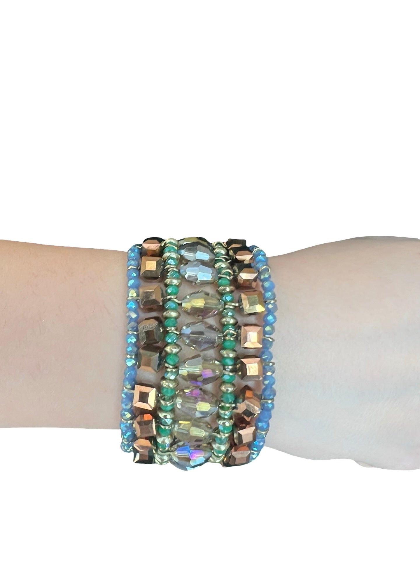 Bracelet Il Baco Da Seta Elastic Metal Crystals