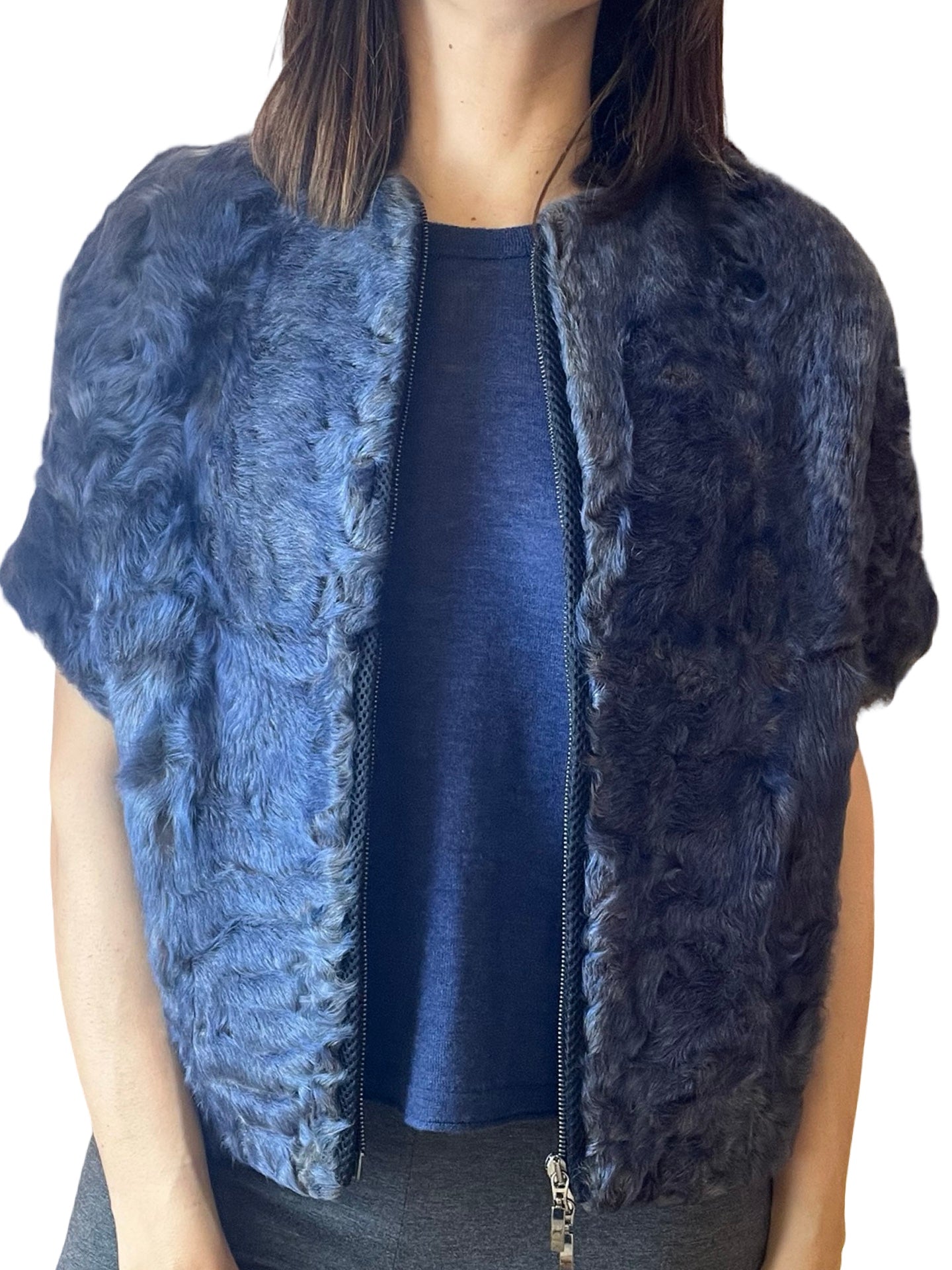 Chaleco Il Baco Da Seta Poncho Pelo