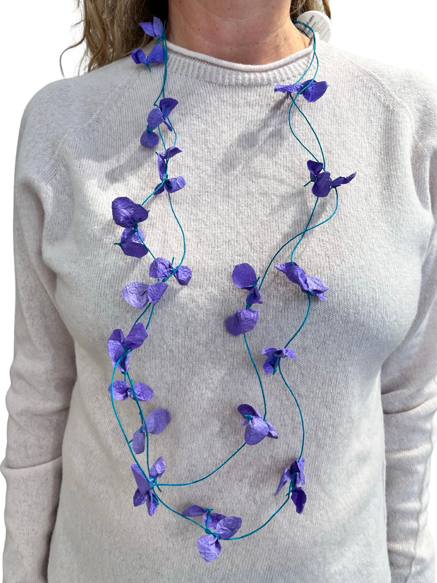 Ana Hagopian Sakura Long Lavender Necklace