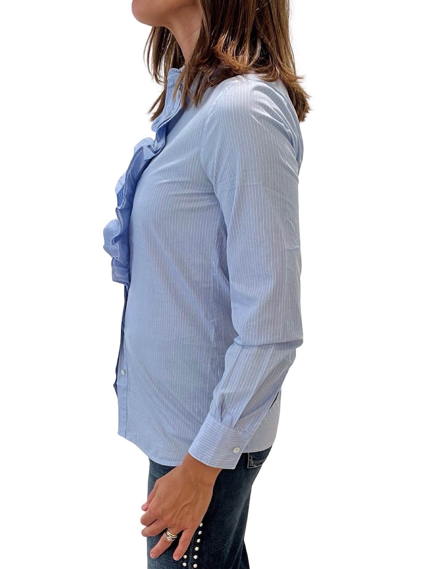 Camisa Diega Rayita Volante