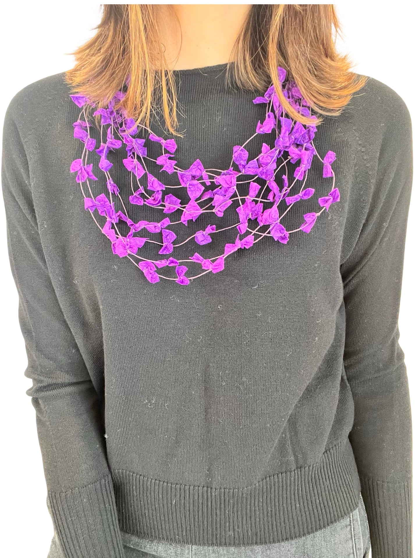 Collar Ana Hagopian Necklace Loop Violeta
