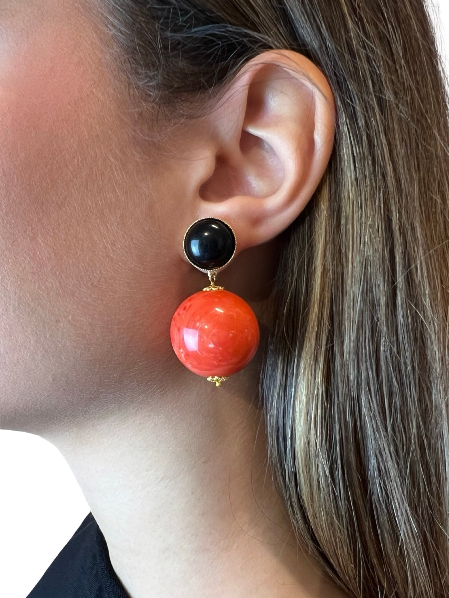 Pendientes Fabrizio Marcantelli Bola Coral