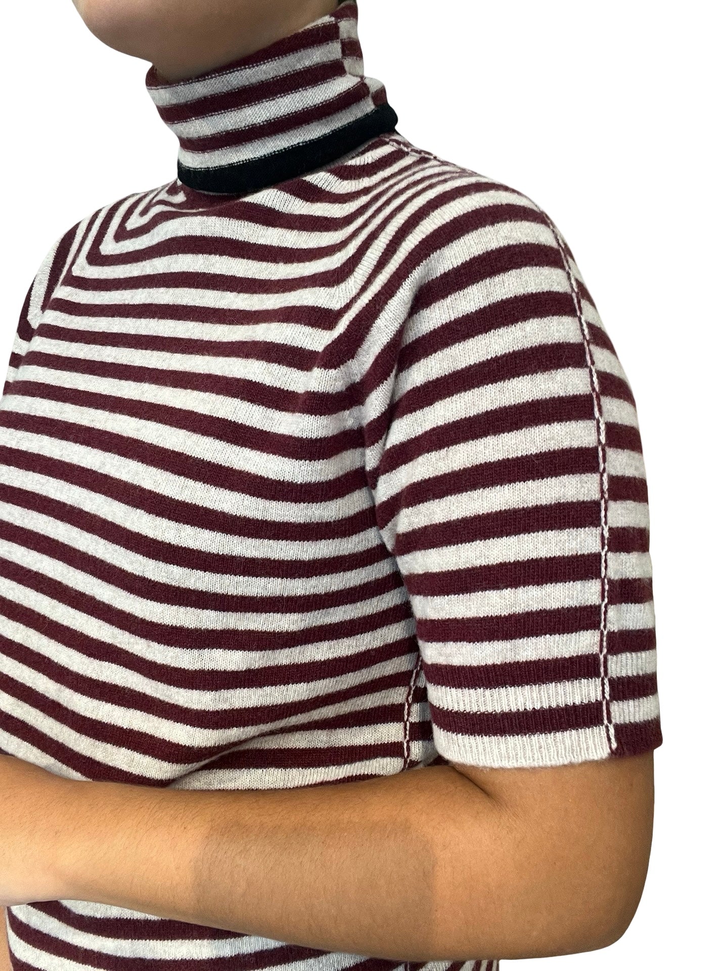 Striped Floor Jersey with Cisme Neck