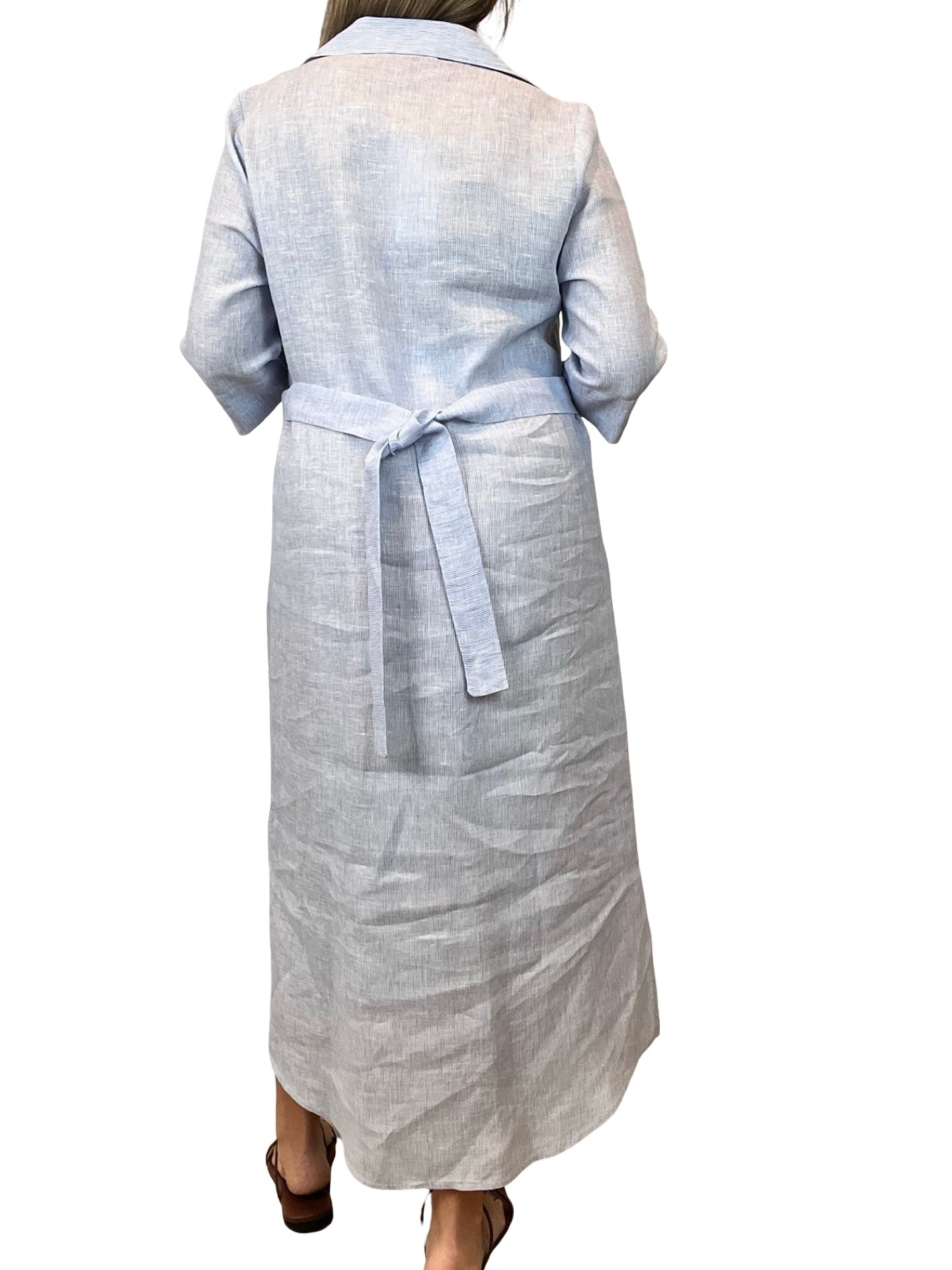 Vestido Whyci Milano Lino Rayas