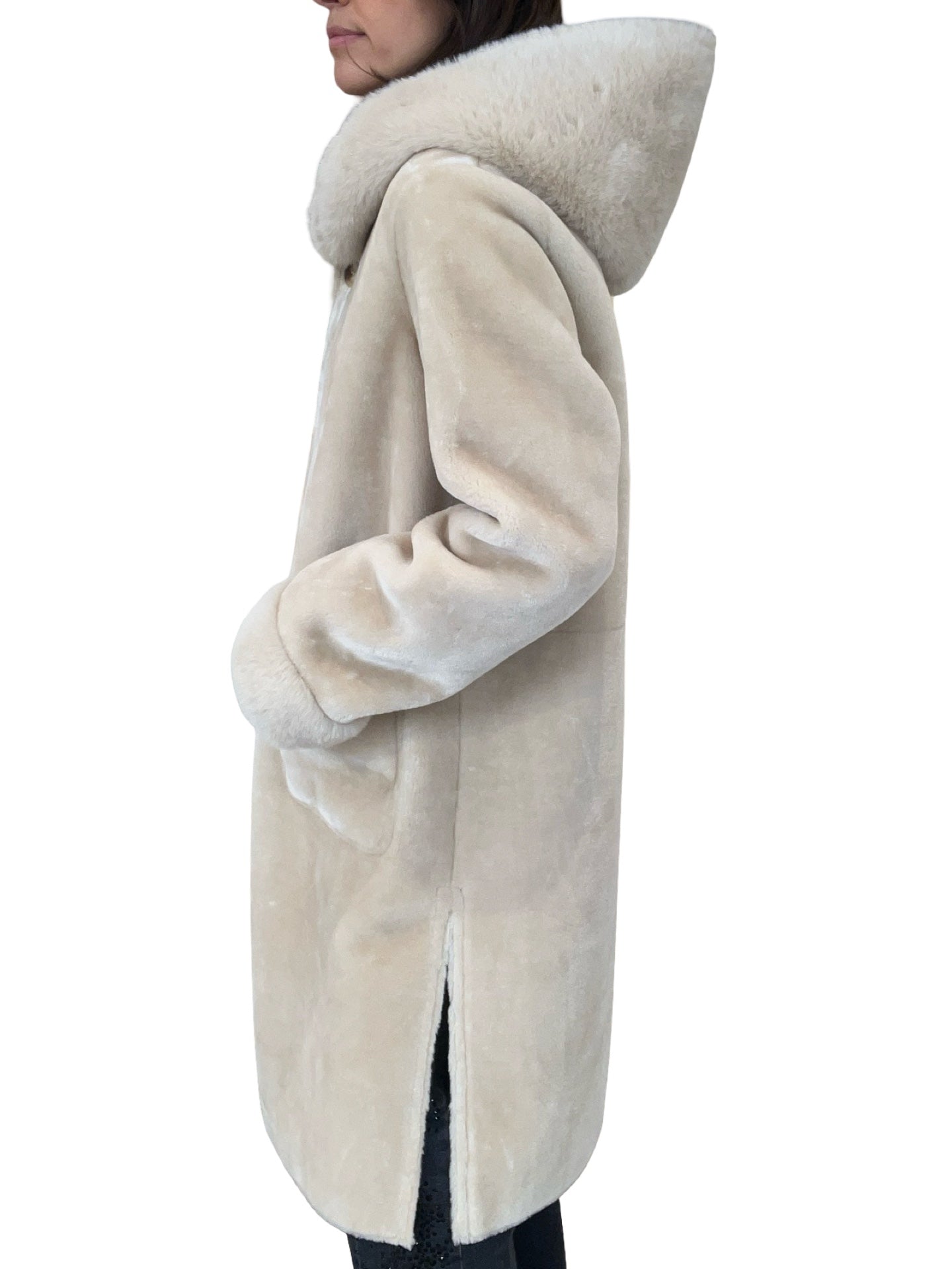 Abrigo VLab Stormy Capucha Blanco