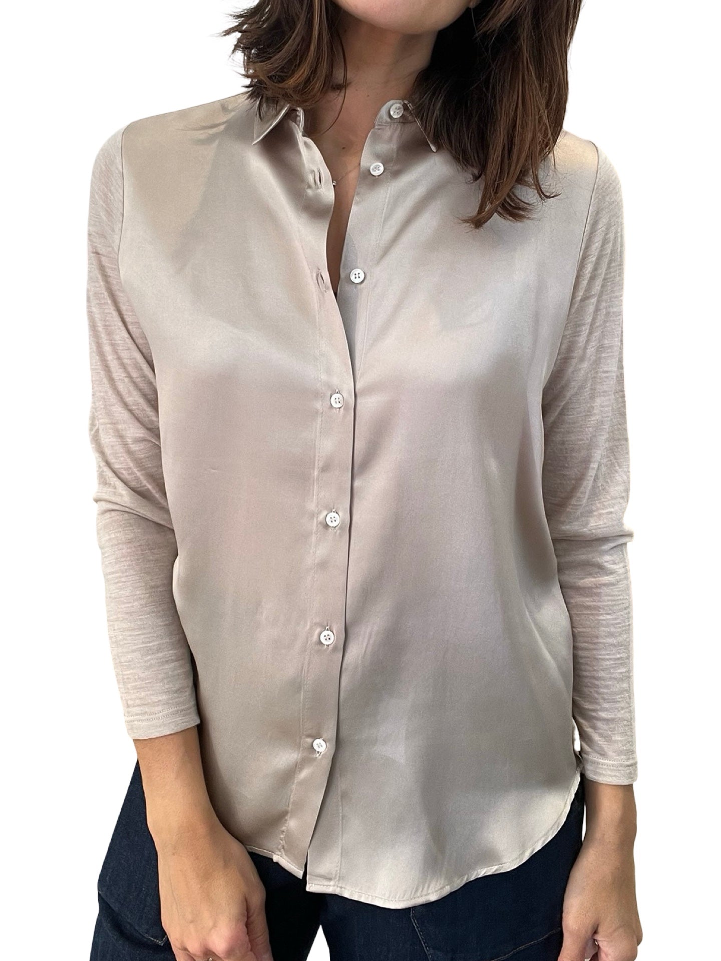 Camicia Whyci Milano in seta e maglia