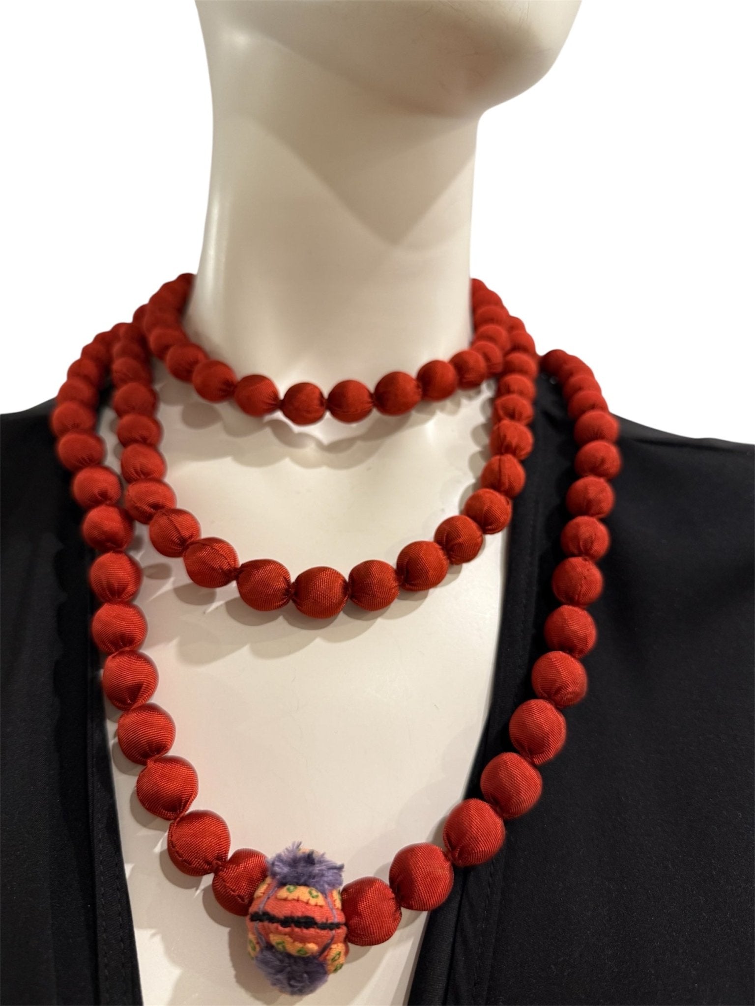 Collana Il Baco Da Seta Picle palline Nhdi Almohadón Teja