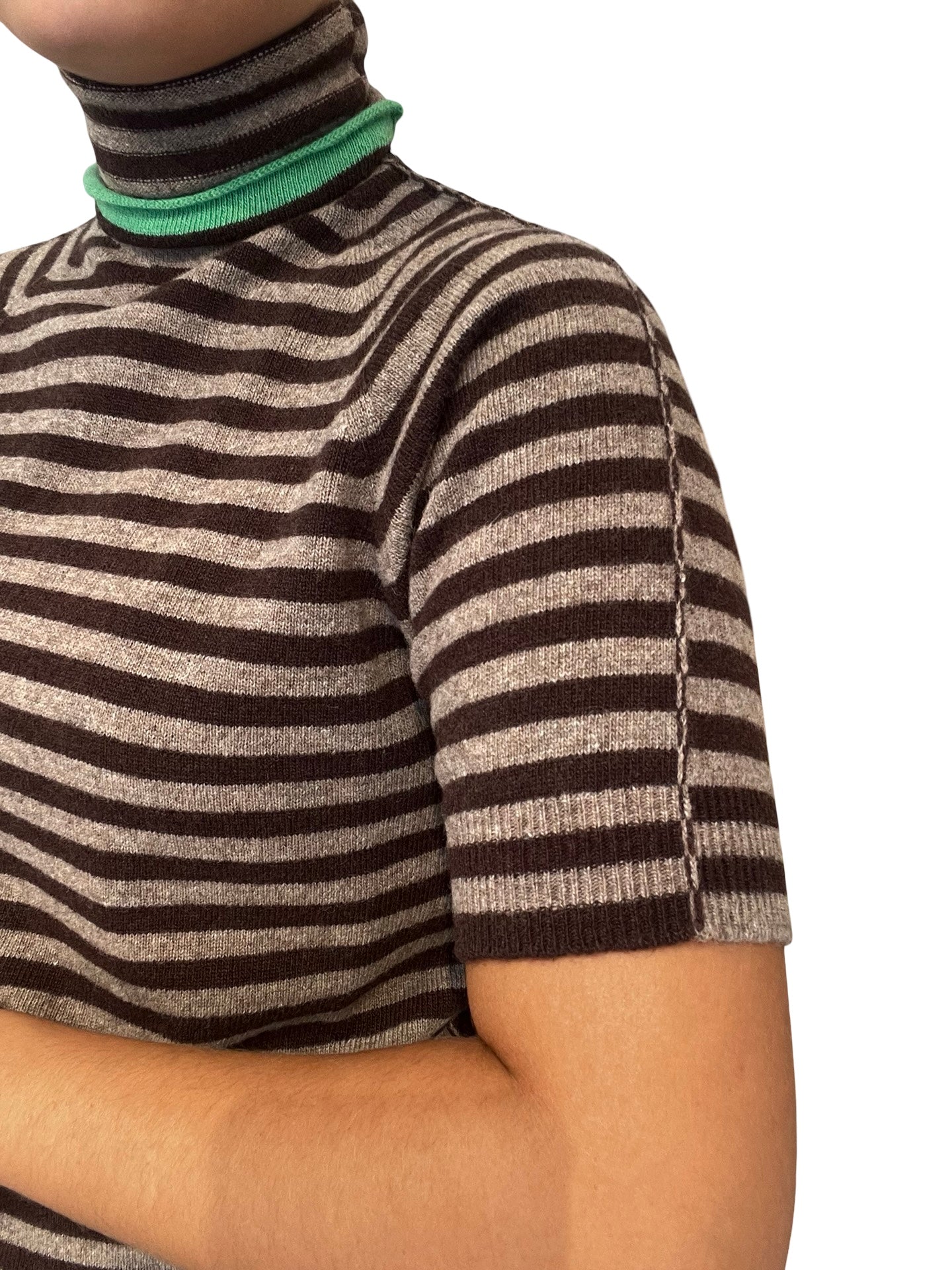 Striped Floor Jersey with Cisme Neck