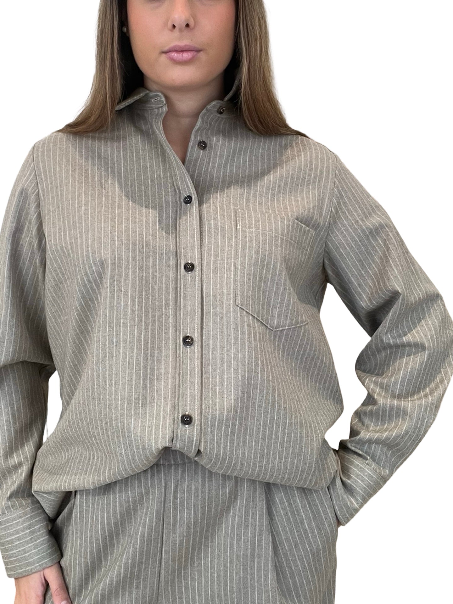 Camicia a Righe Rosso35