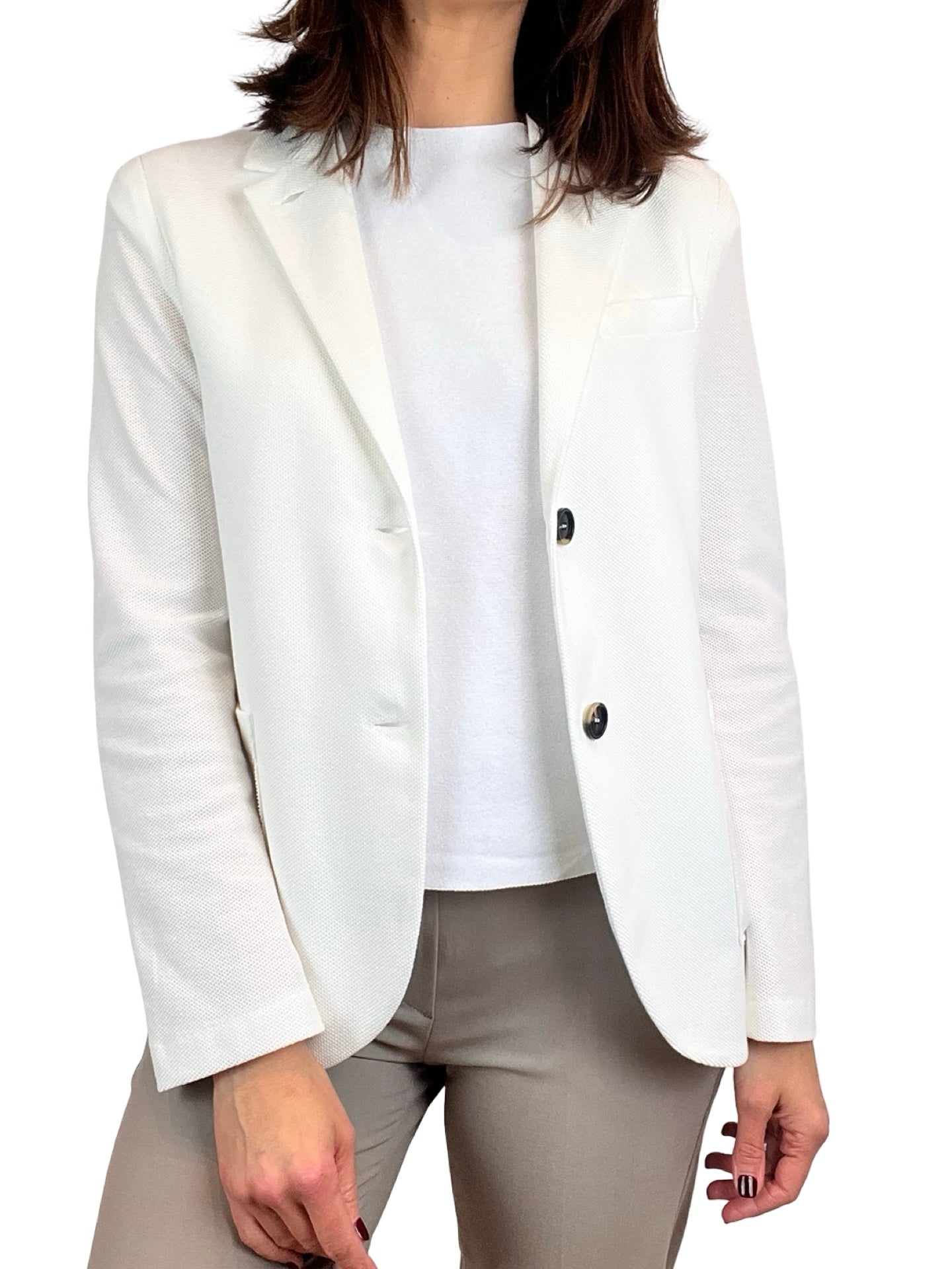 Blazer Harris Wharf London Stand Up Honeycomb Blanca